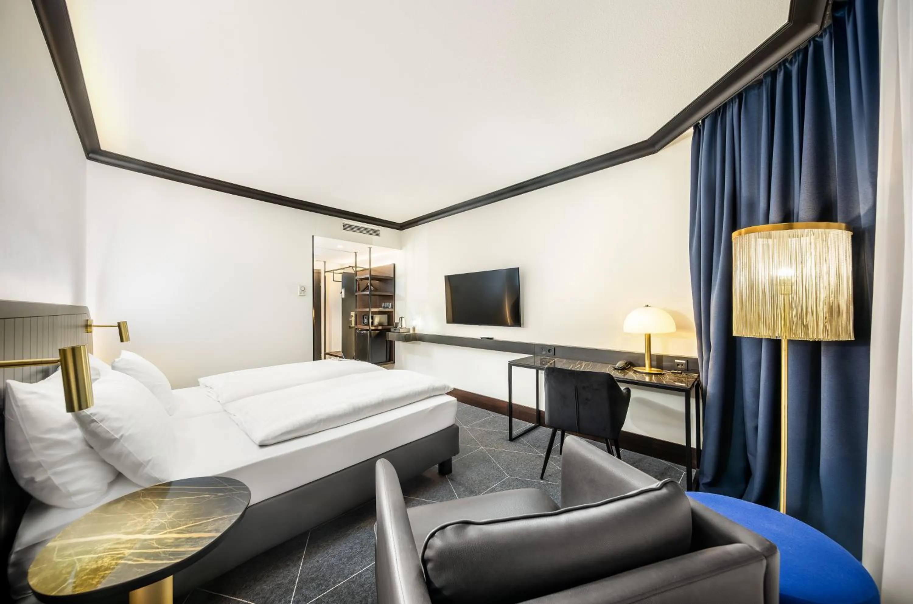 Bed in Diplomat Hotel Prague