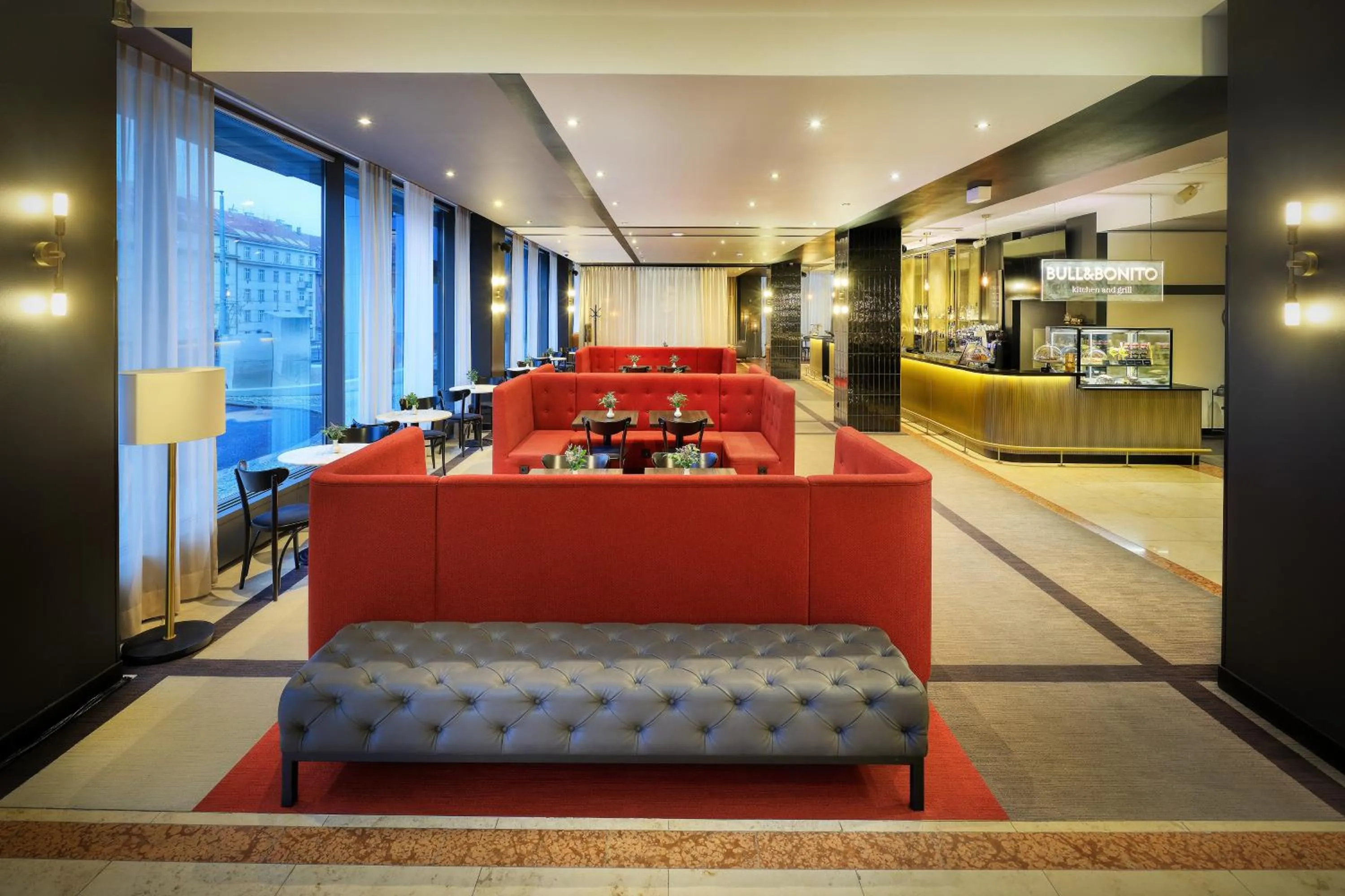 Lobby or reception in Diplomat Hotel Prague