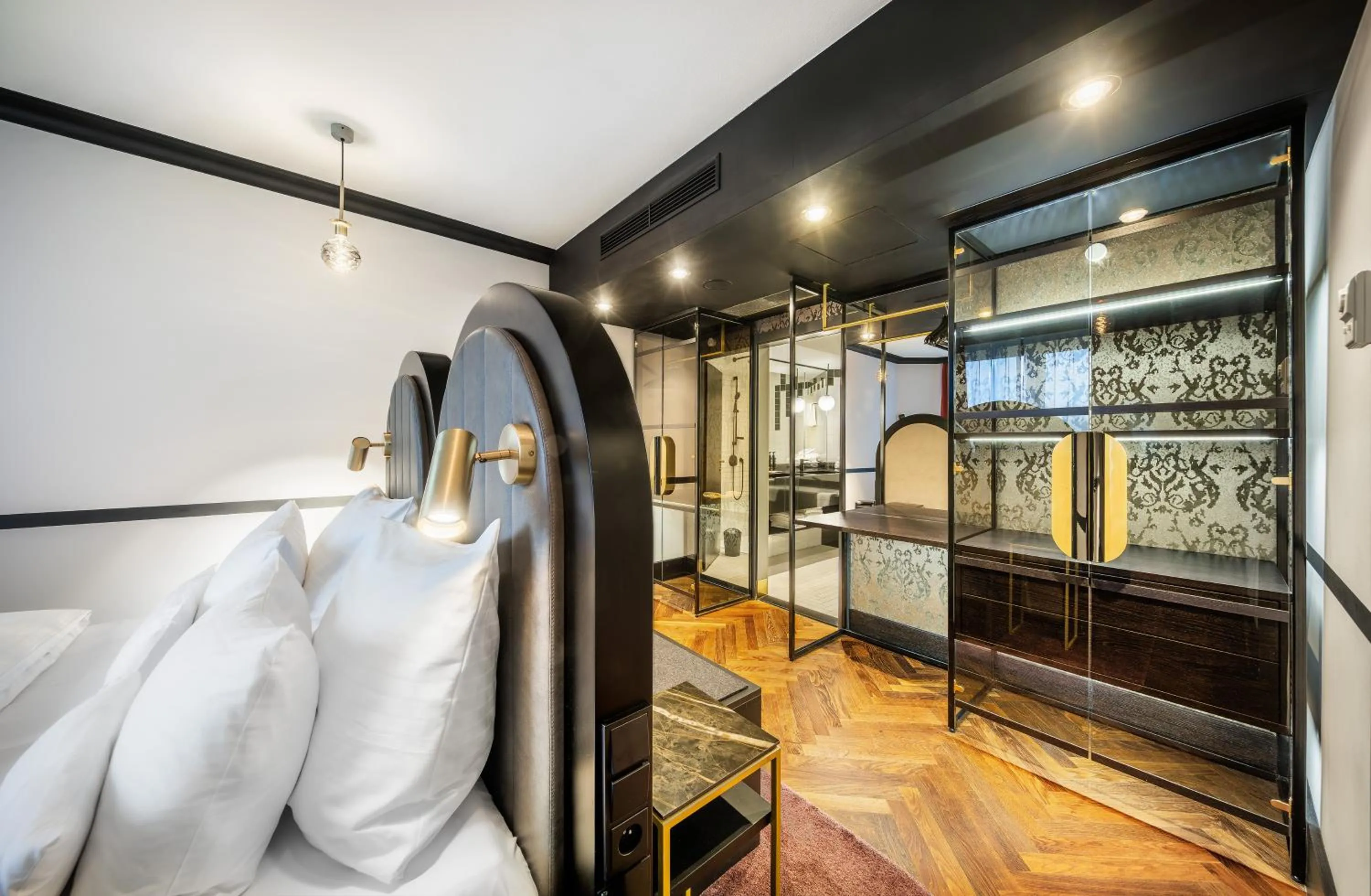 Bed in Diplomat Hotel Prague