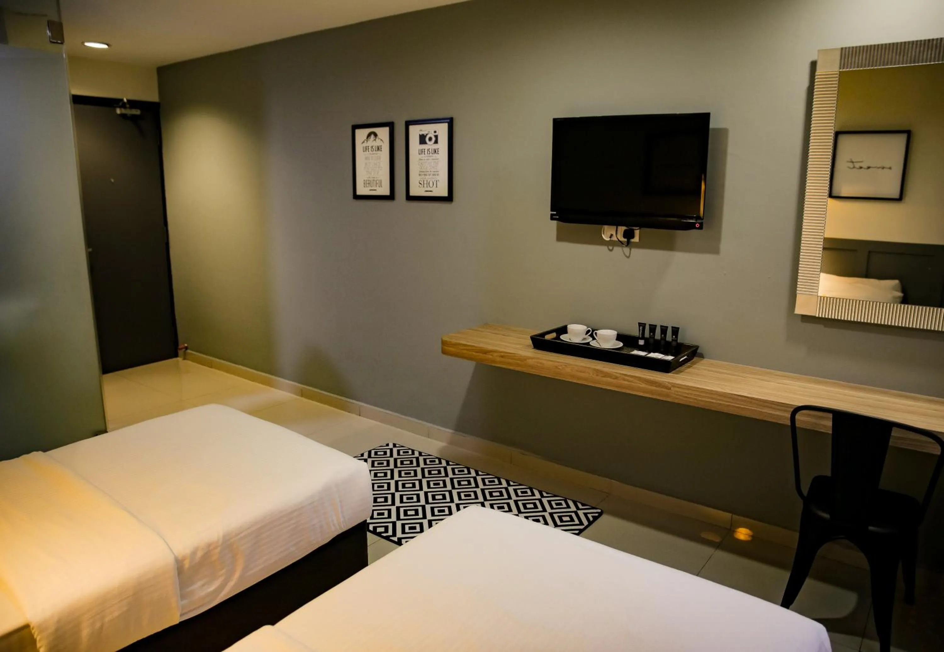 Bed in Mixx Hotel
