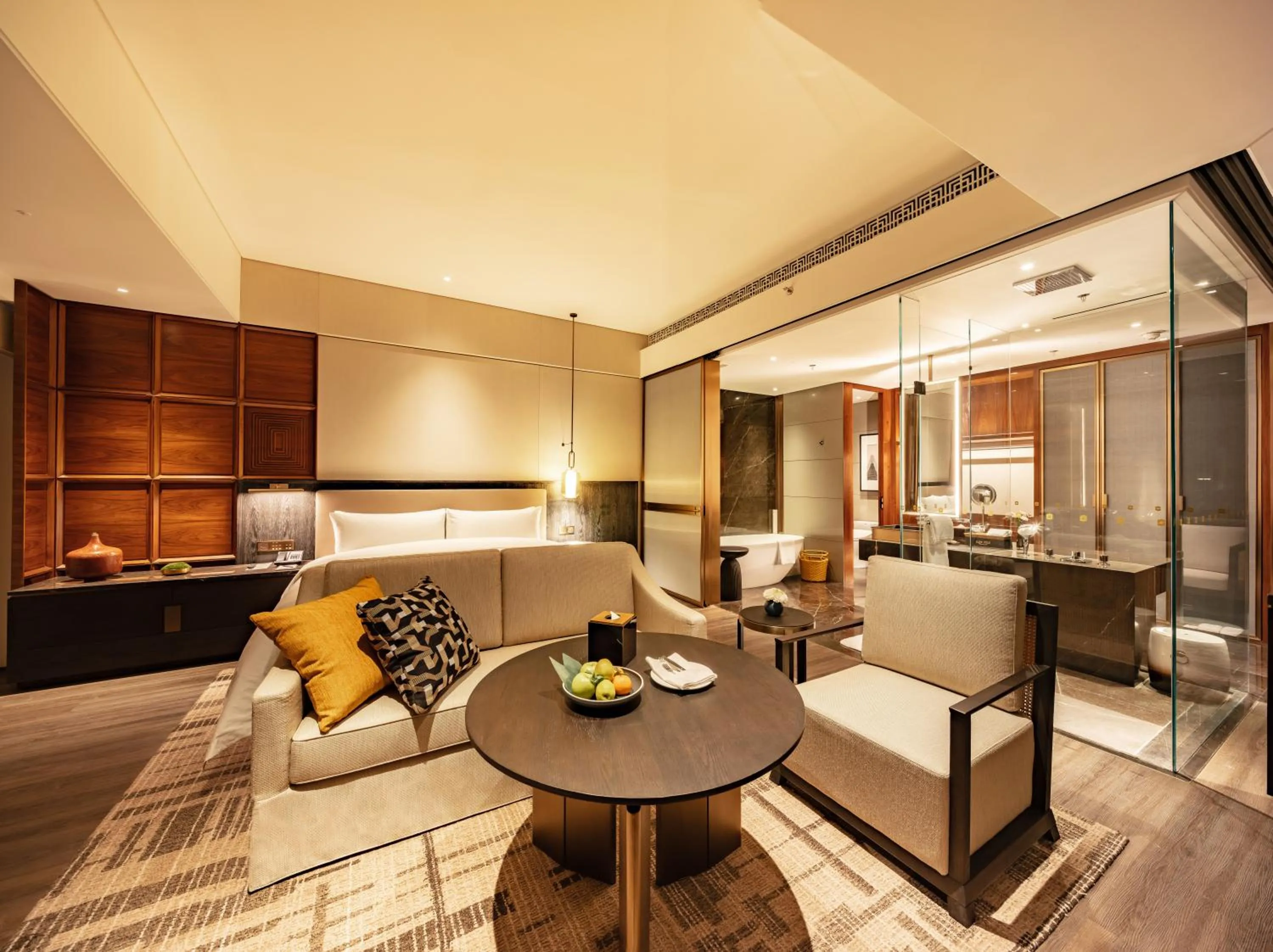 Photo of the whole room in Shangri-La Nanning - The tallest hotel worldwide in Shangri-La Group