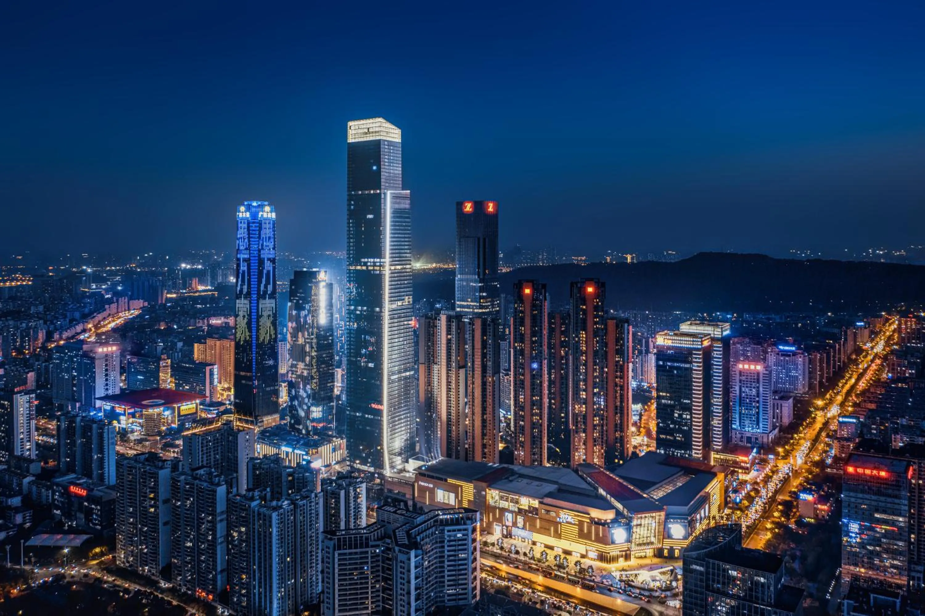 Property building in Shangri-La Nanning - The tallest hotel worldwide in Shangri-La Group