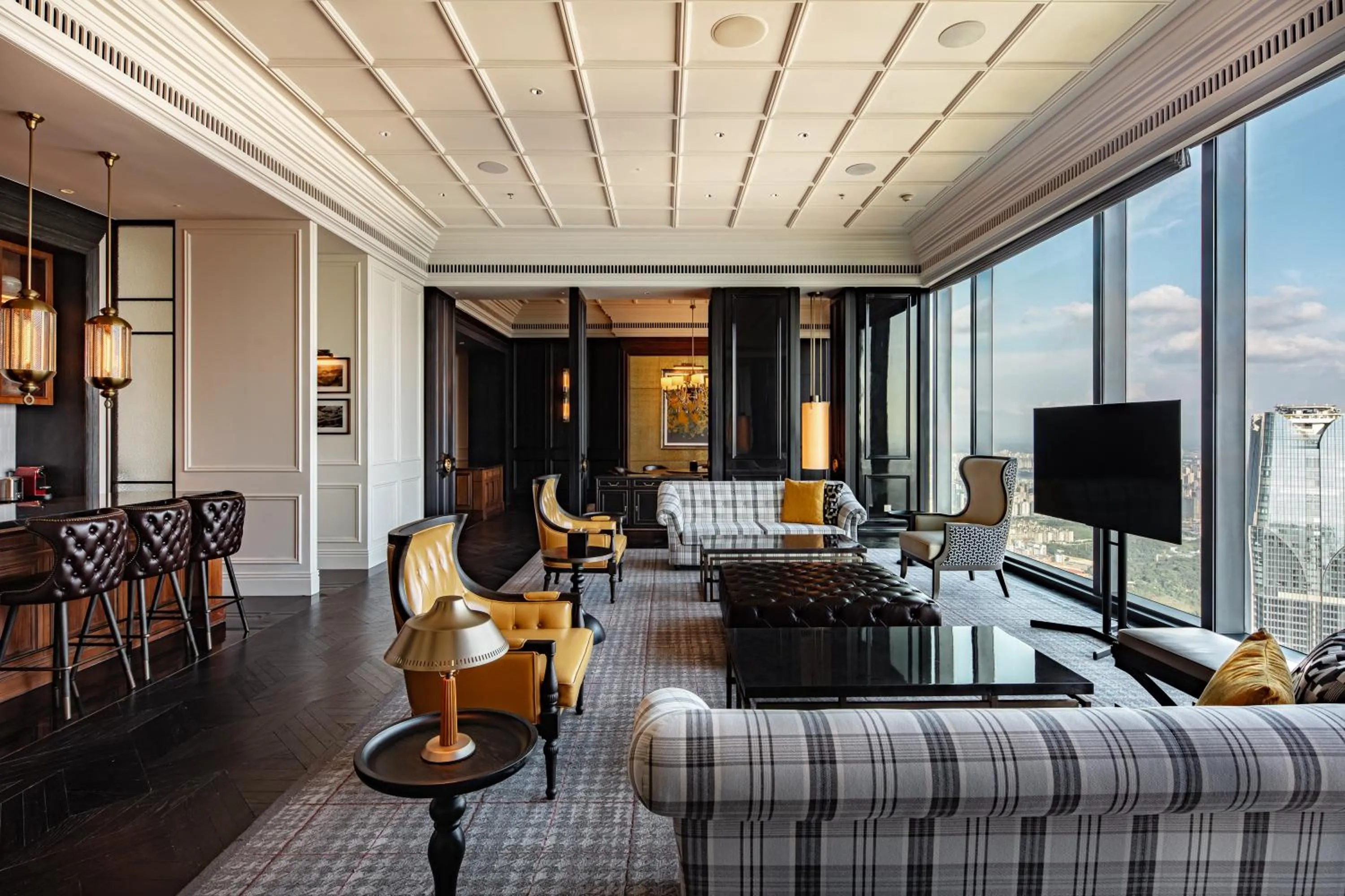 Living room in Shangri-La Nanning - The tallest hotel worldwide in Shangri-La Group