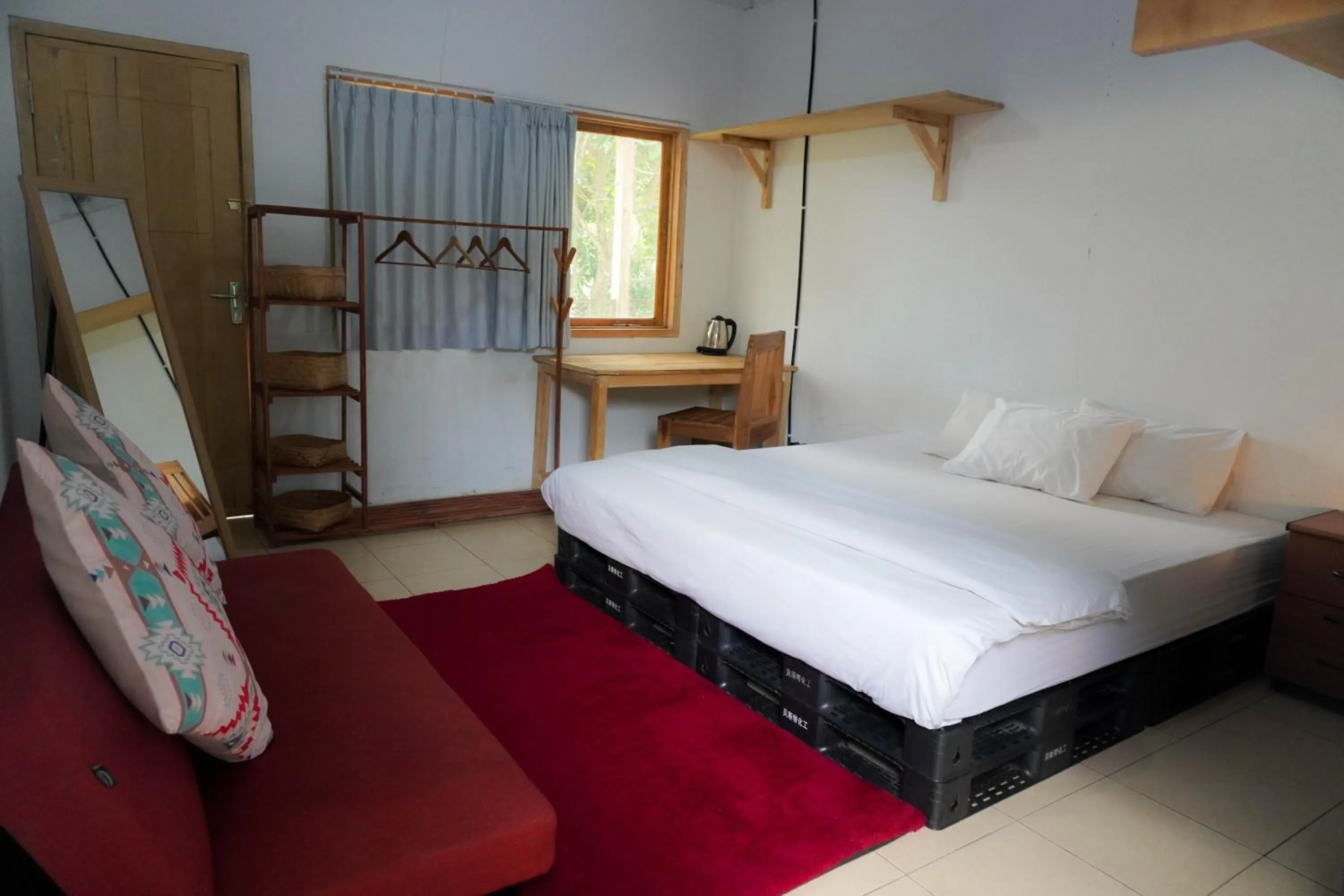 Bed in LoTide Surf Camps Lombok