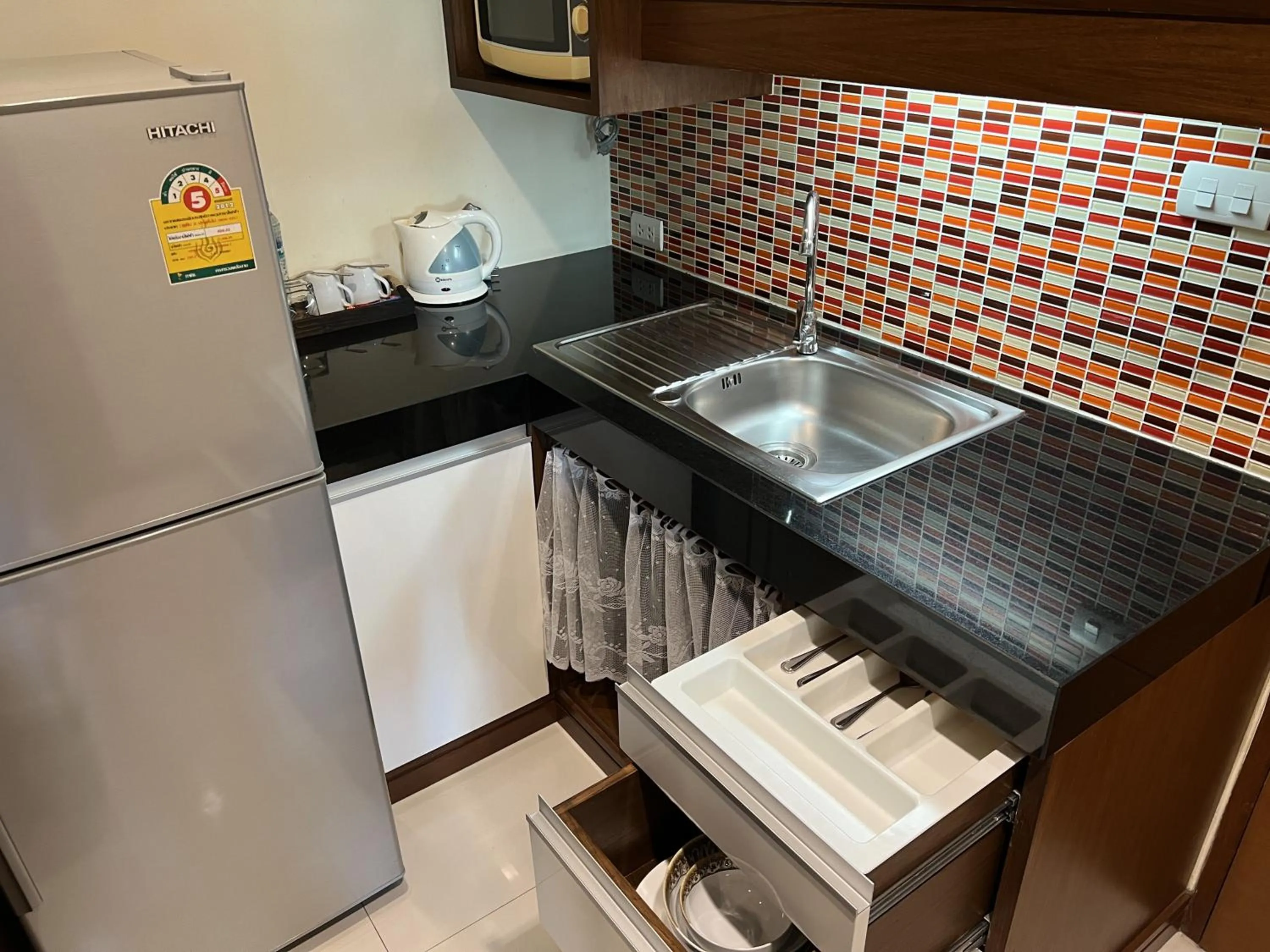 Kitchen or kitchenette in Silom Forest Exclusive Residence