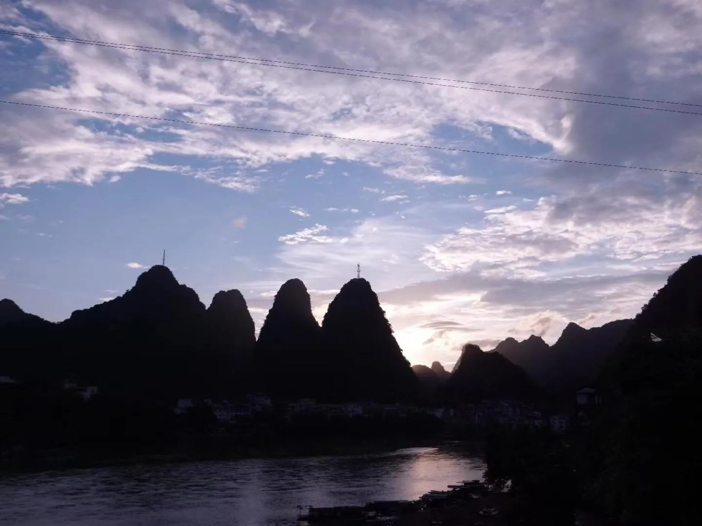 Natural landscape in Ruoli Yangshuo