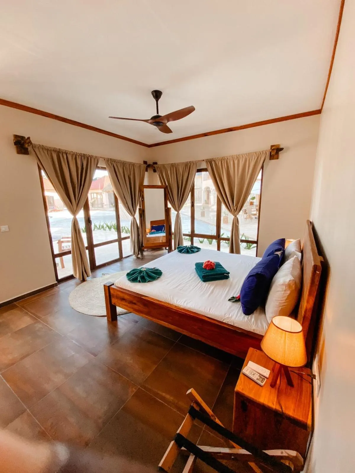 View (from property/room), Bed in Paje Blu Boutique Hotel