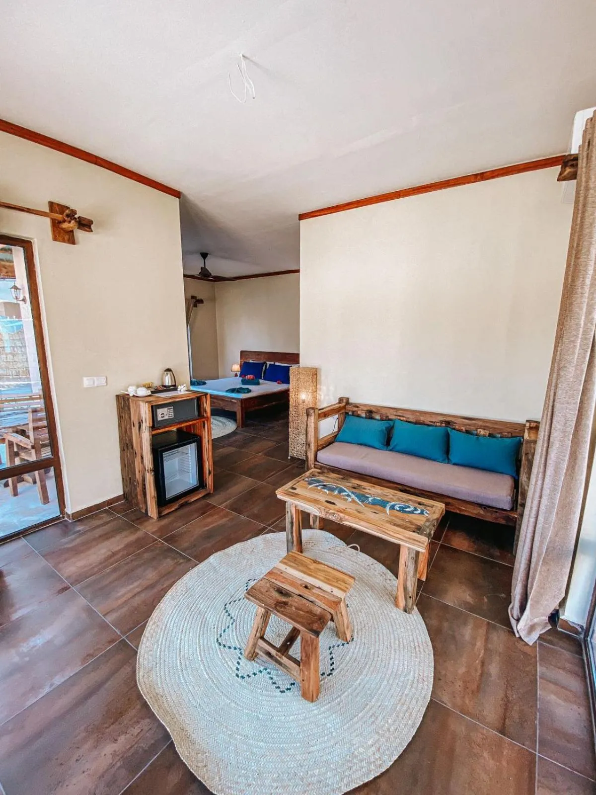 Living room in Paje Blu Boutique Hotel