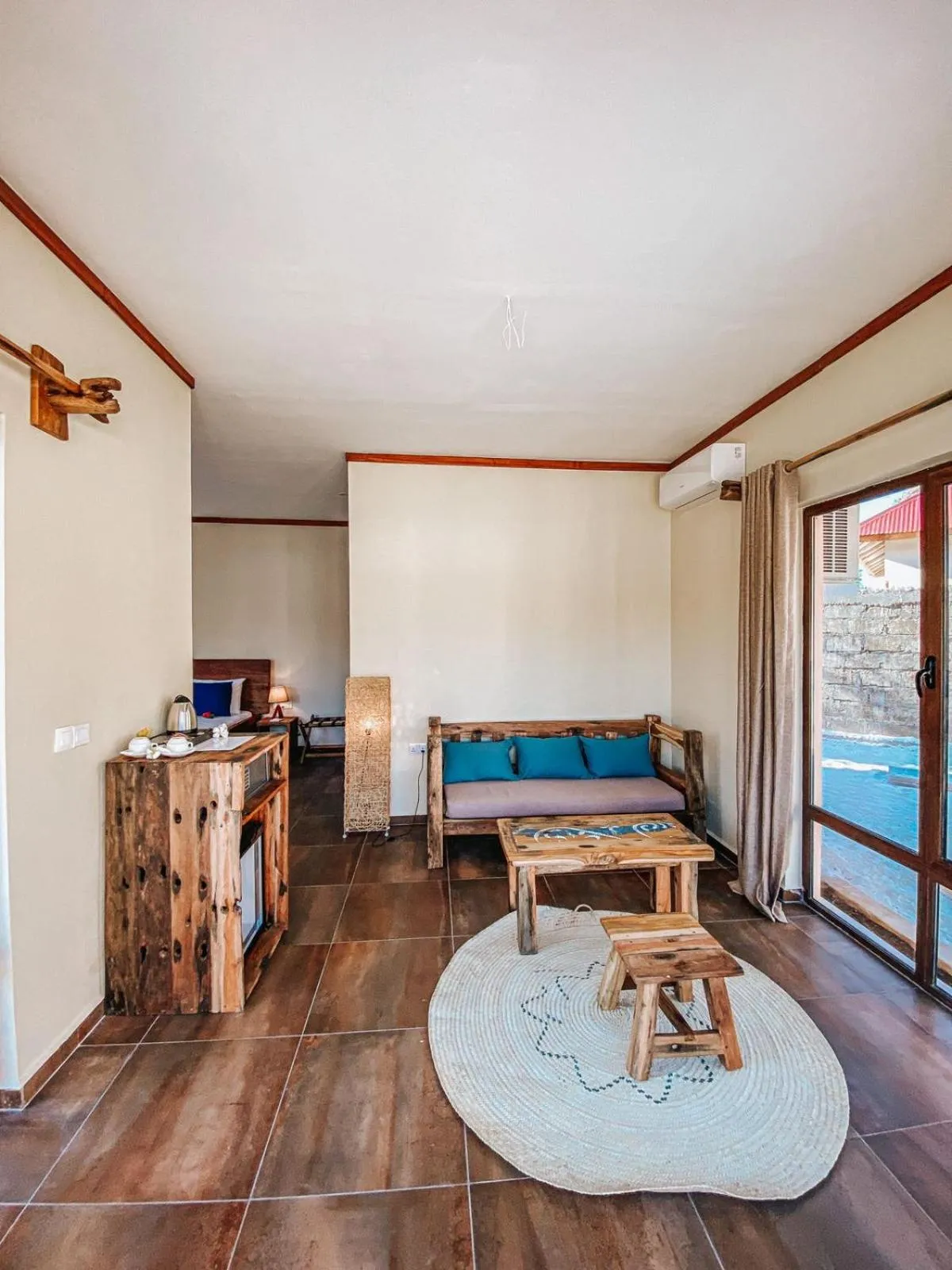 Living room in Paje Blu Boutique Hotel