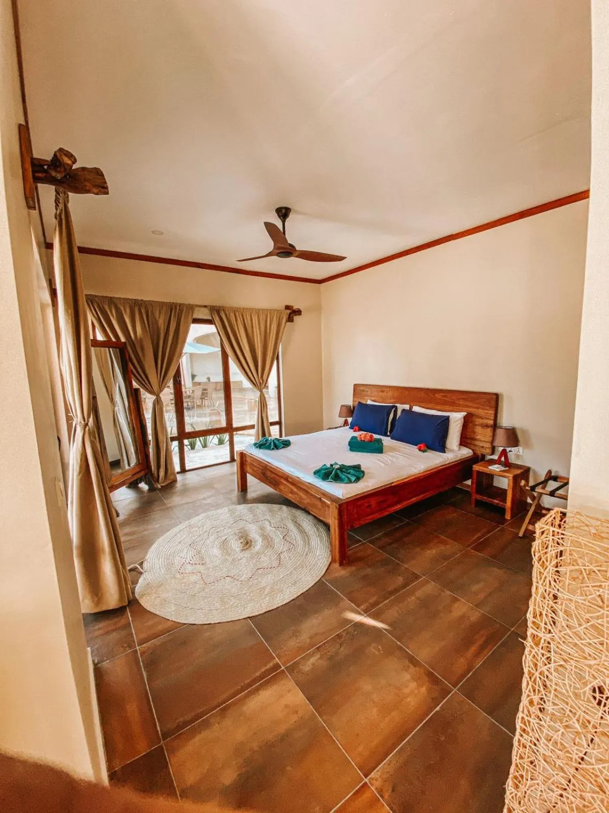 View (from property/room), Bed in Paje Blu Boutique Hotel