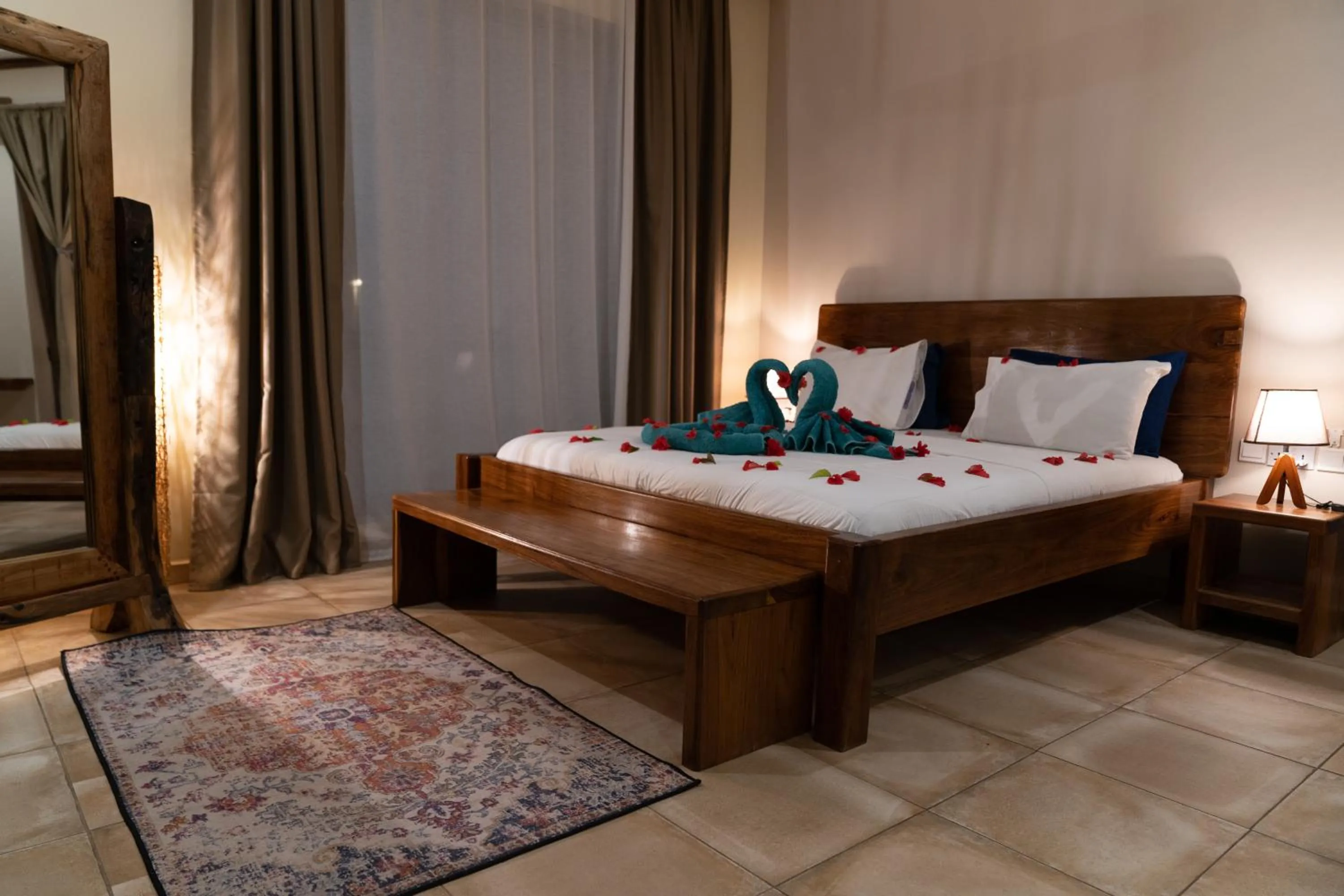 Bed in Paje Blu Boutique Hotel