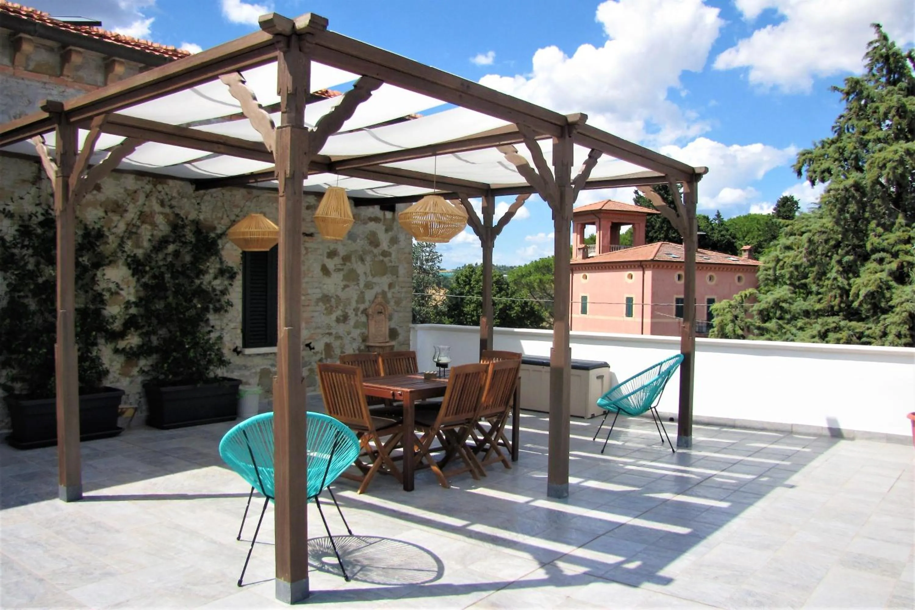 Balcony/Terrace in Casa con vista fantastica