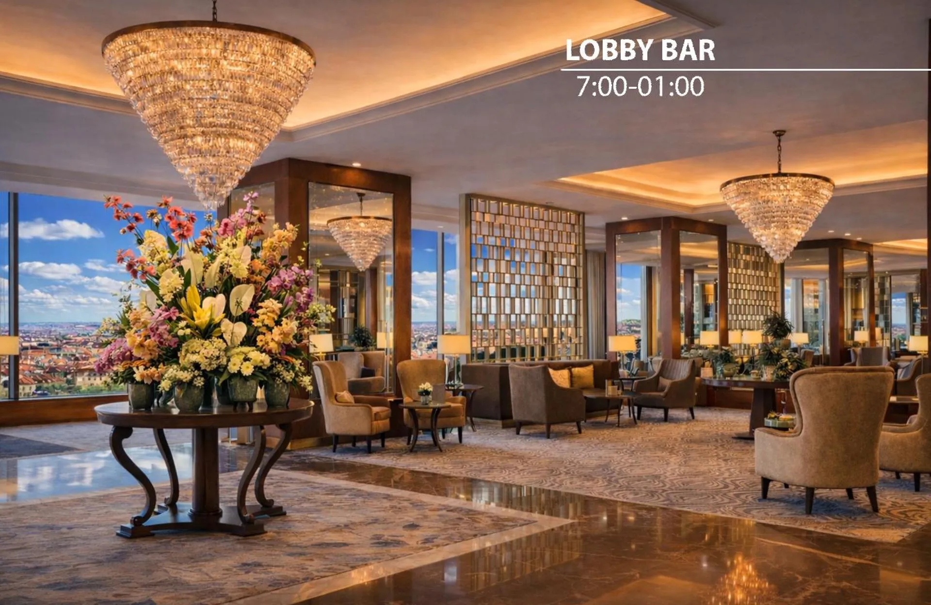Lobby or reception in Grand Hotel Prague Towers - Czech Leading Hotels