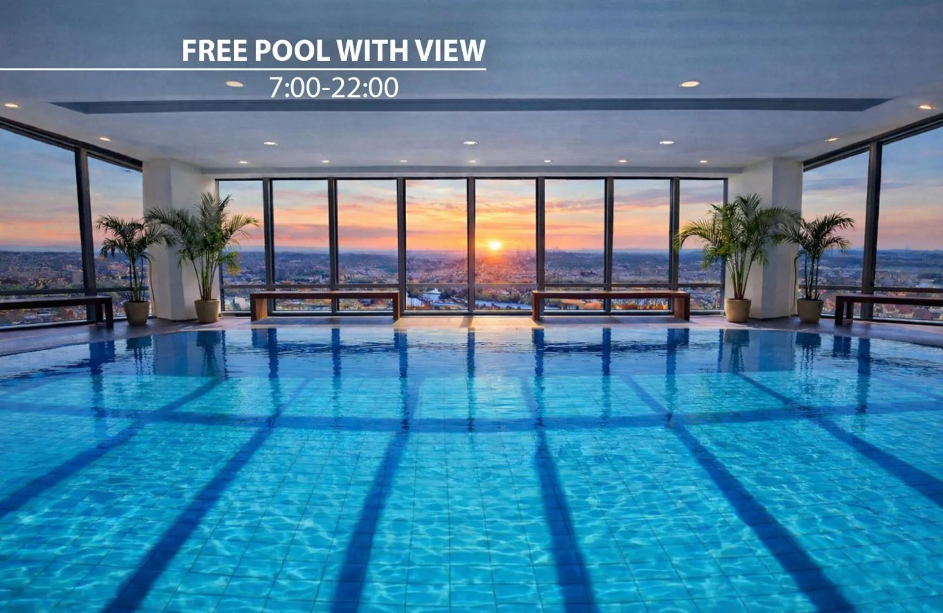 Swimming pool in Grand Hotel Prague Towers - Czech Leading Hotels