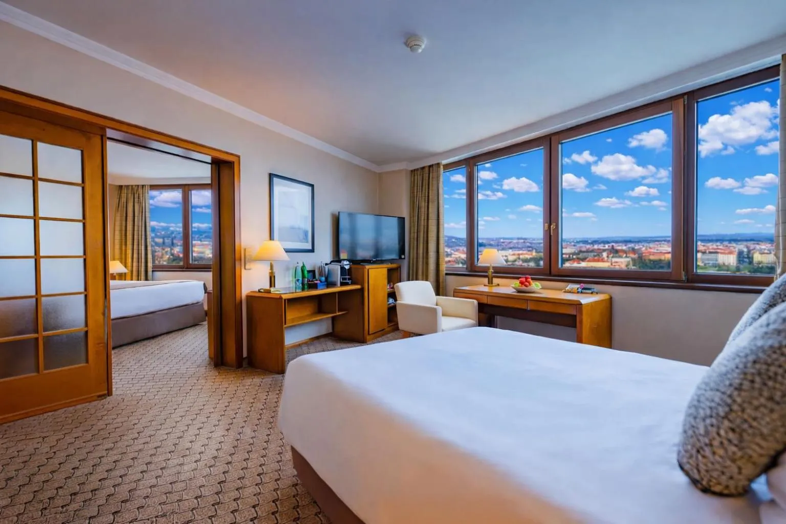 Bed in Grand Hotel Prague Towers - Czech Leading Hotels