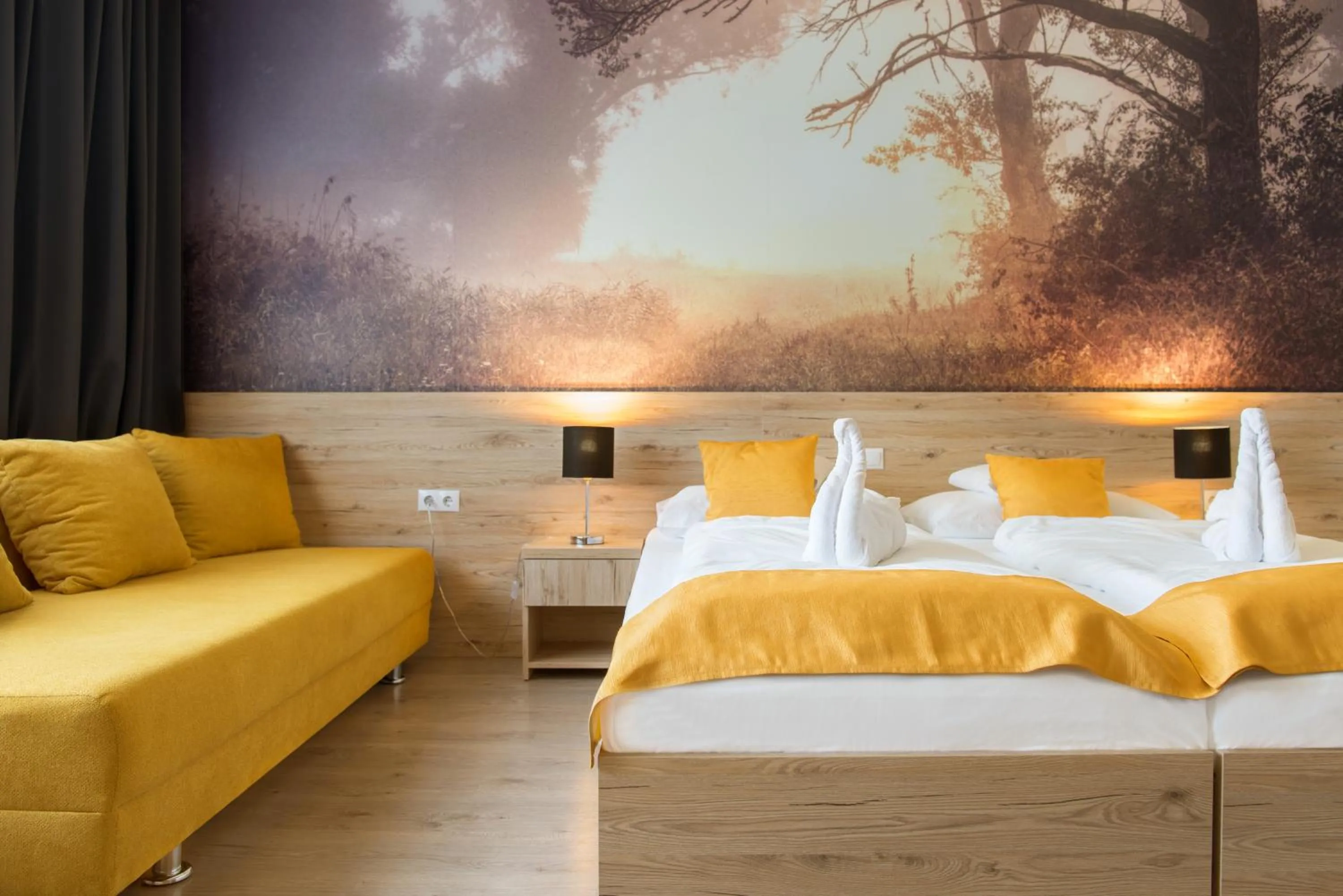 Bed in Gyirmót Sport & Wellness Hotel