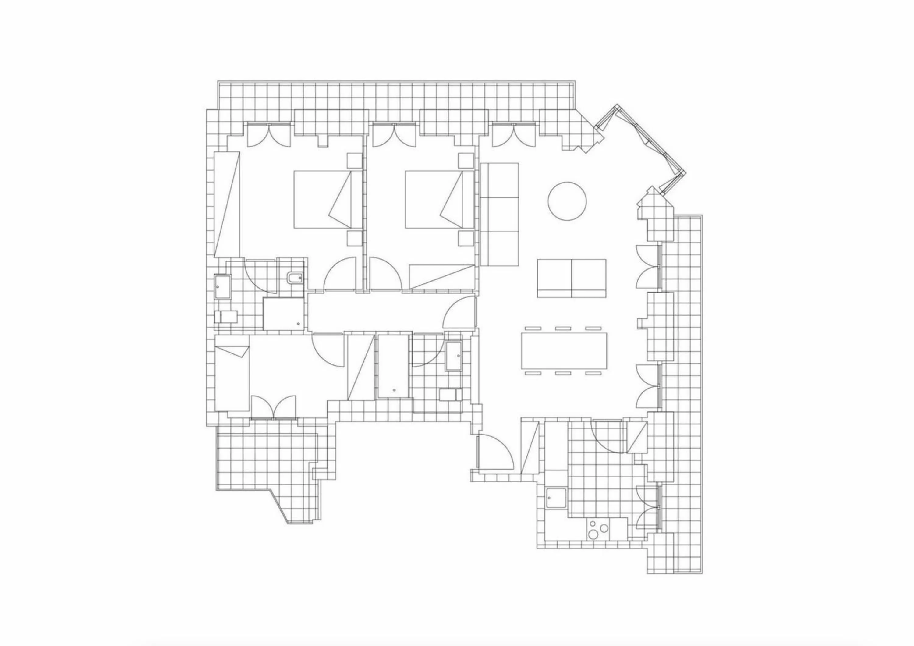 Floor plan in Easo Suite 7 by FeelFree Rentals