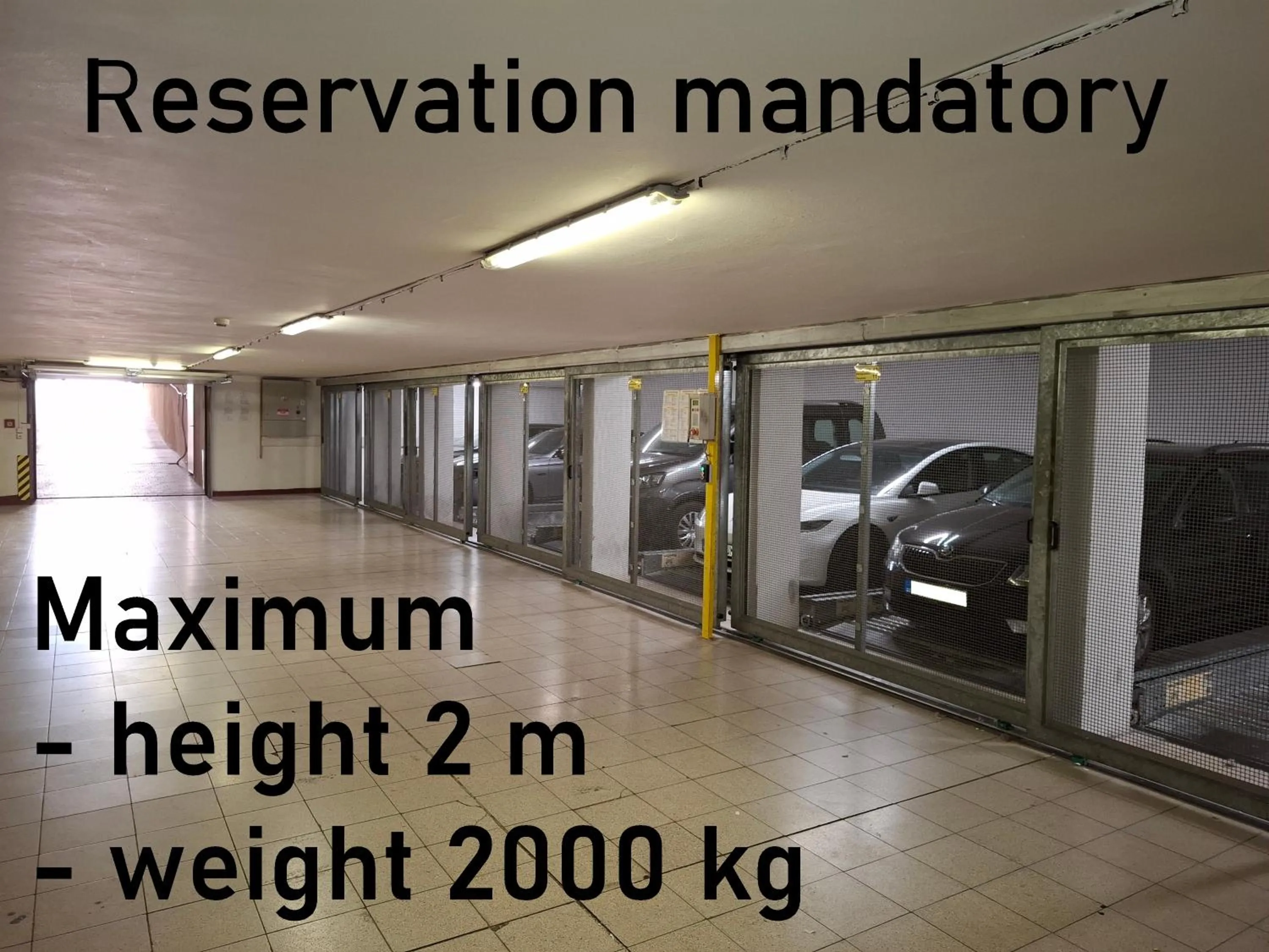 Parking in Hotel Elite Prague