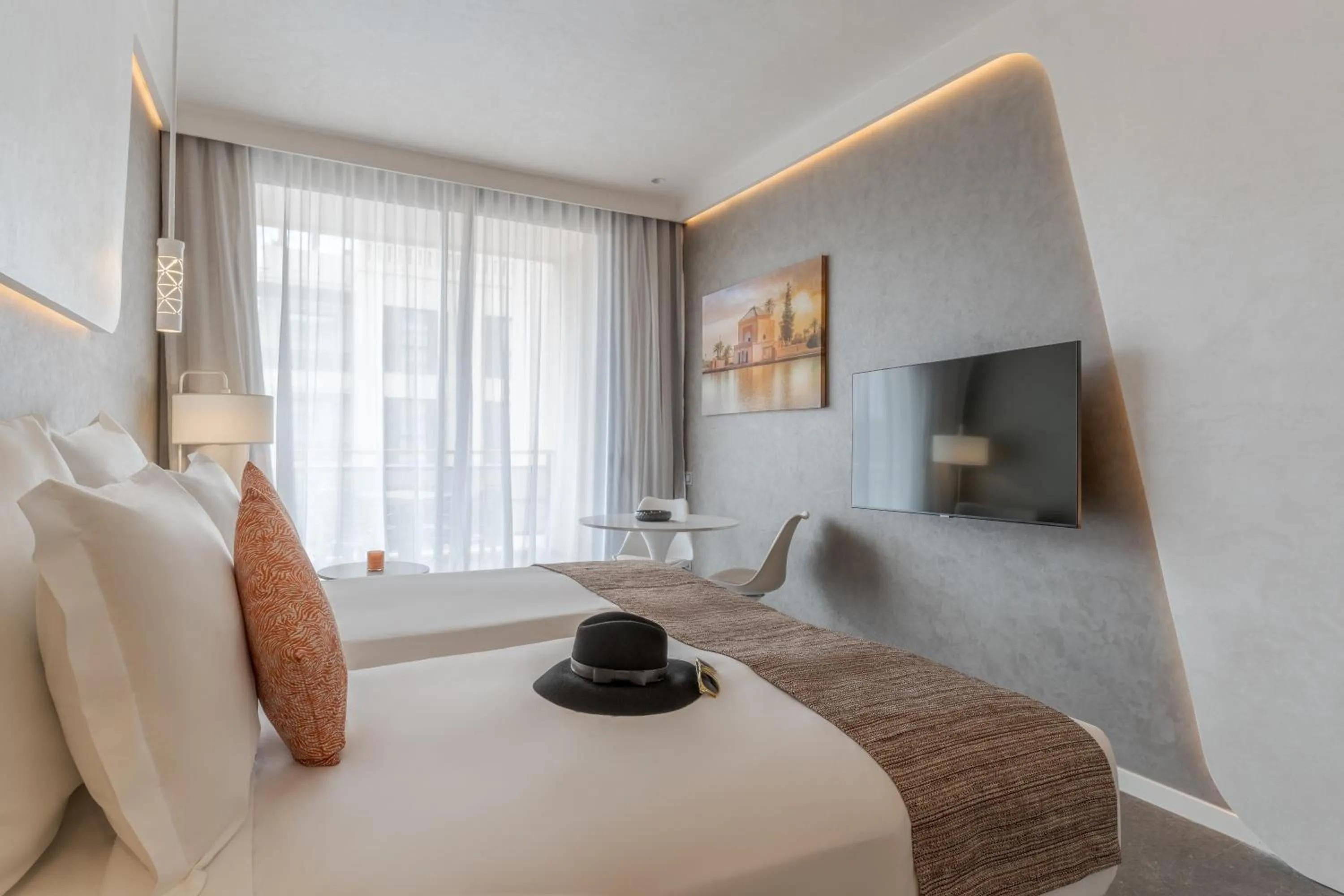 Bedroom, Bed in Pestana CR7 Marrakech