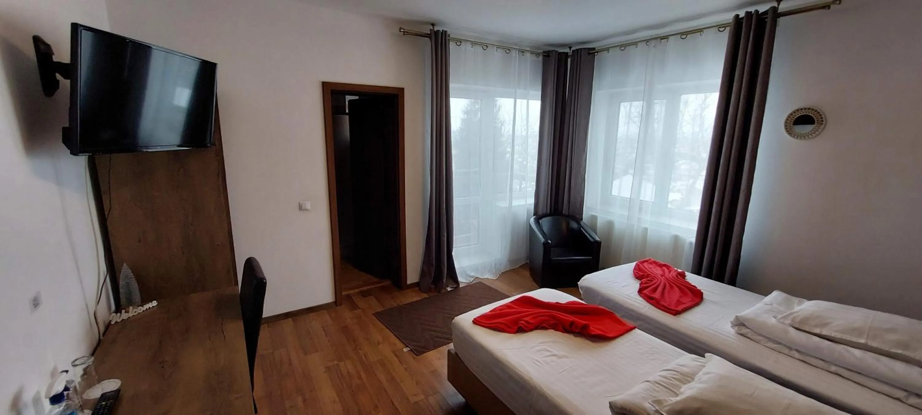 Bed in Pensiunea Riunione