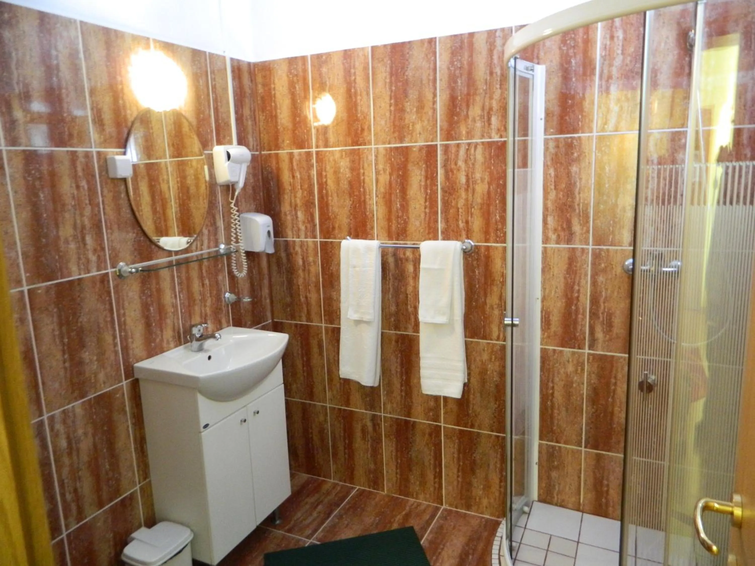 Bathroom in Pensiunea Riunione