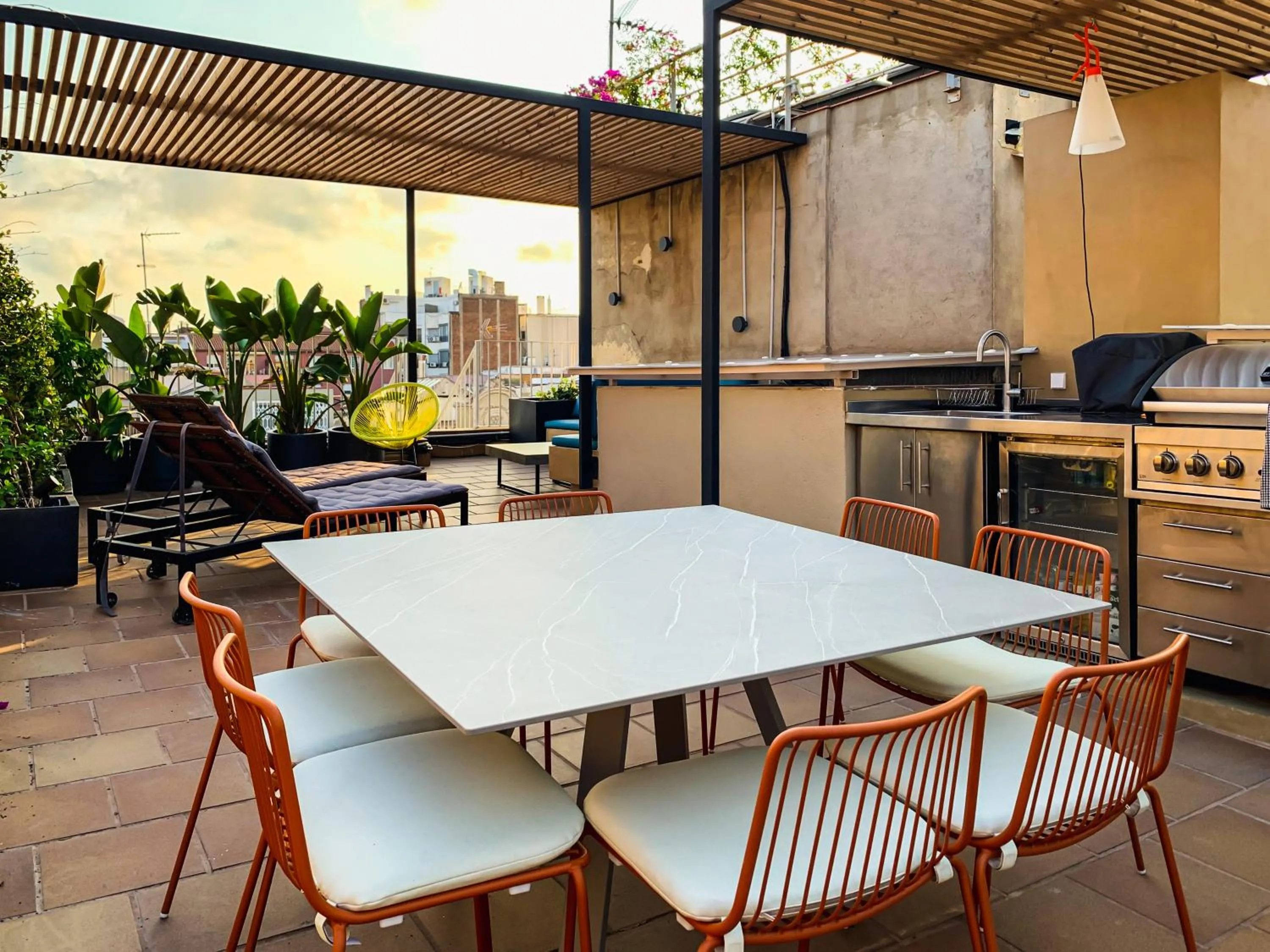 Balcony/Terrace in Incredible 2BR Penthouse with Urban Rooftop Garden