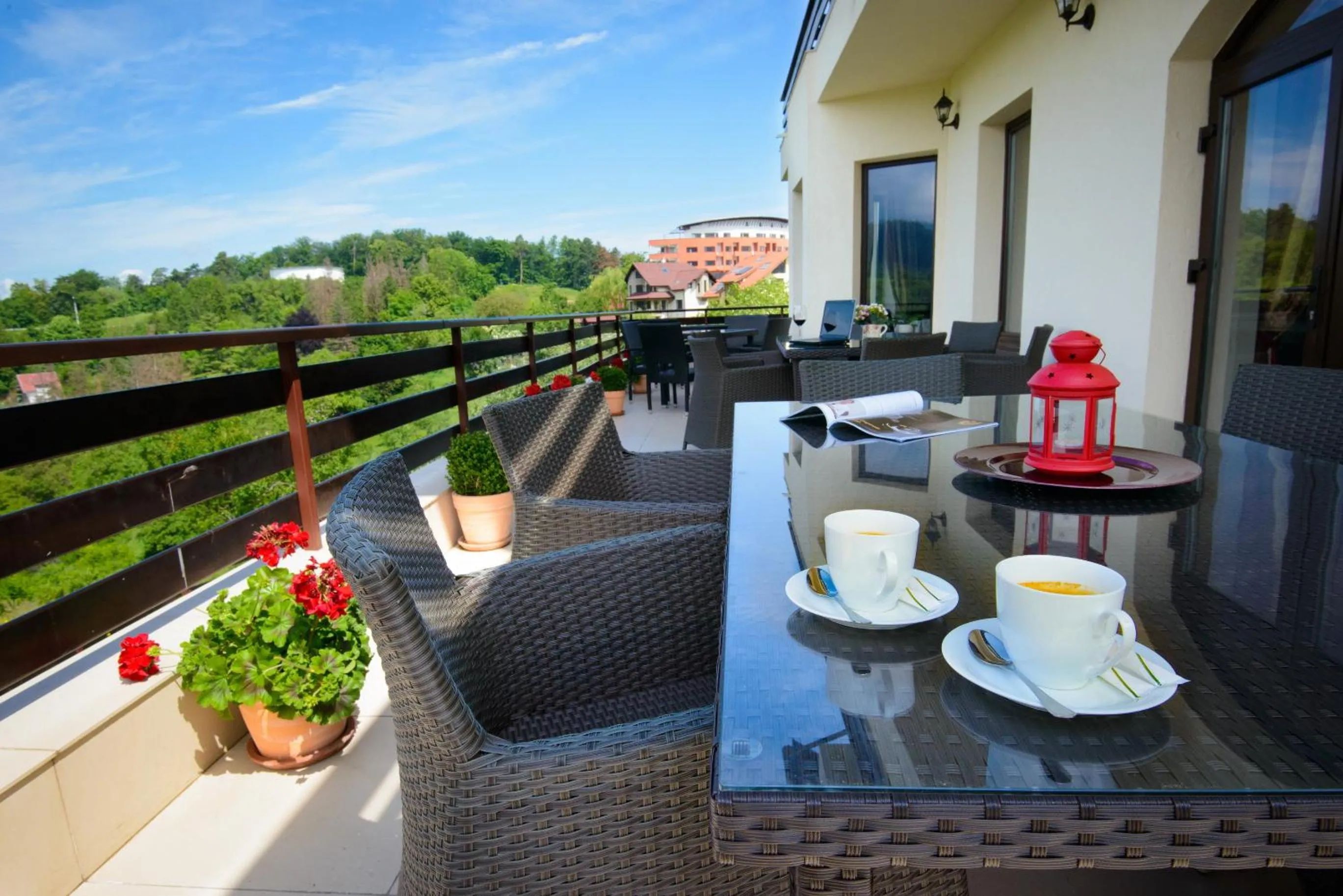 Balcony/Terrace in Pensiunea Toscana