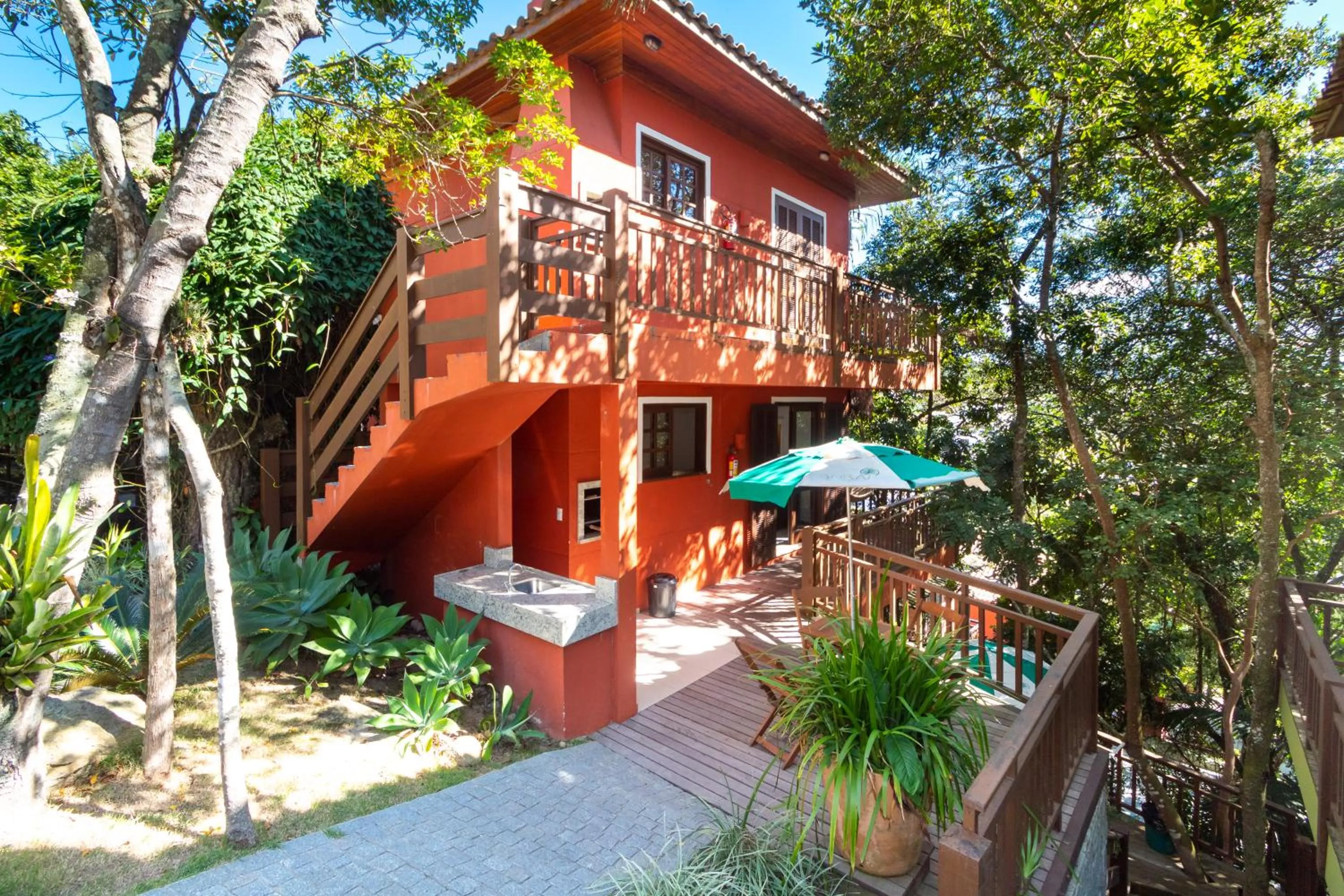 Balcony/Terrace in Dubai Bungalows Bombinhas