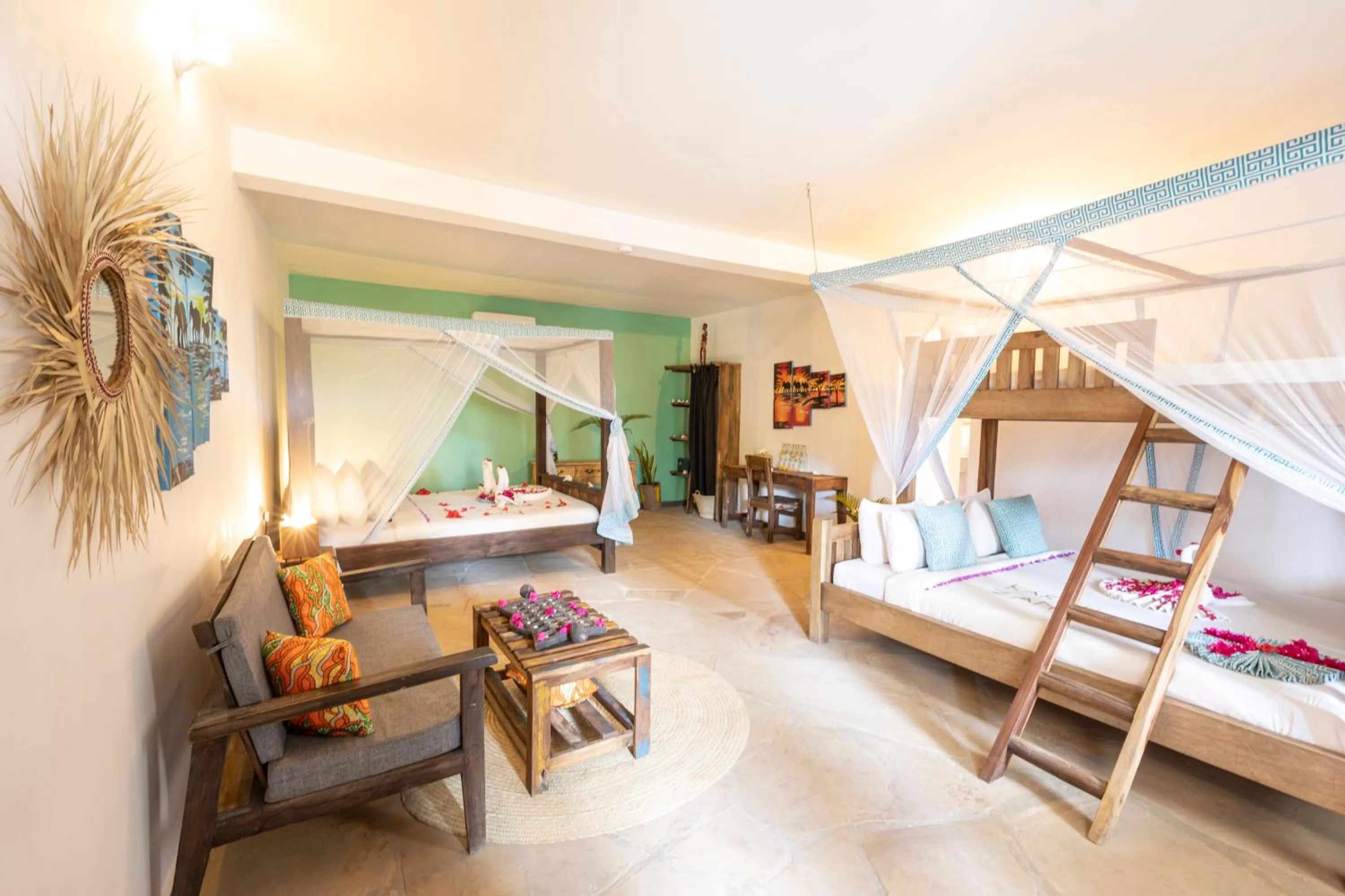 Photo of the whole room, Bed in Reef & Beach Resort - Spa Jambiani