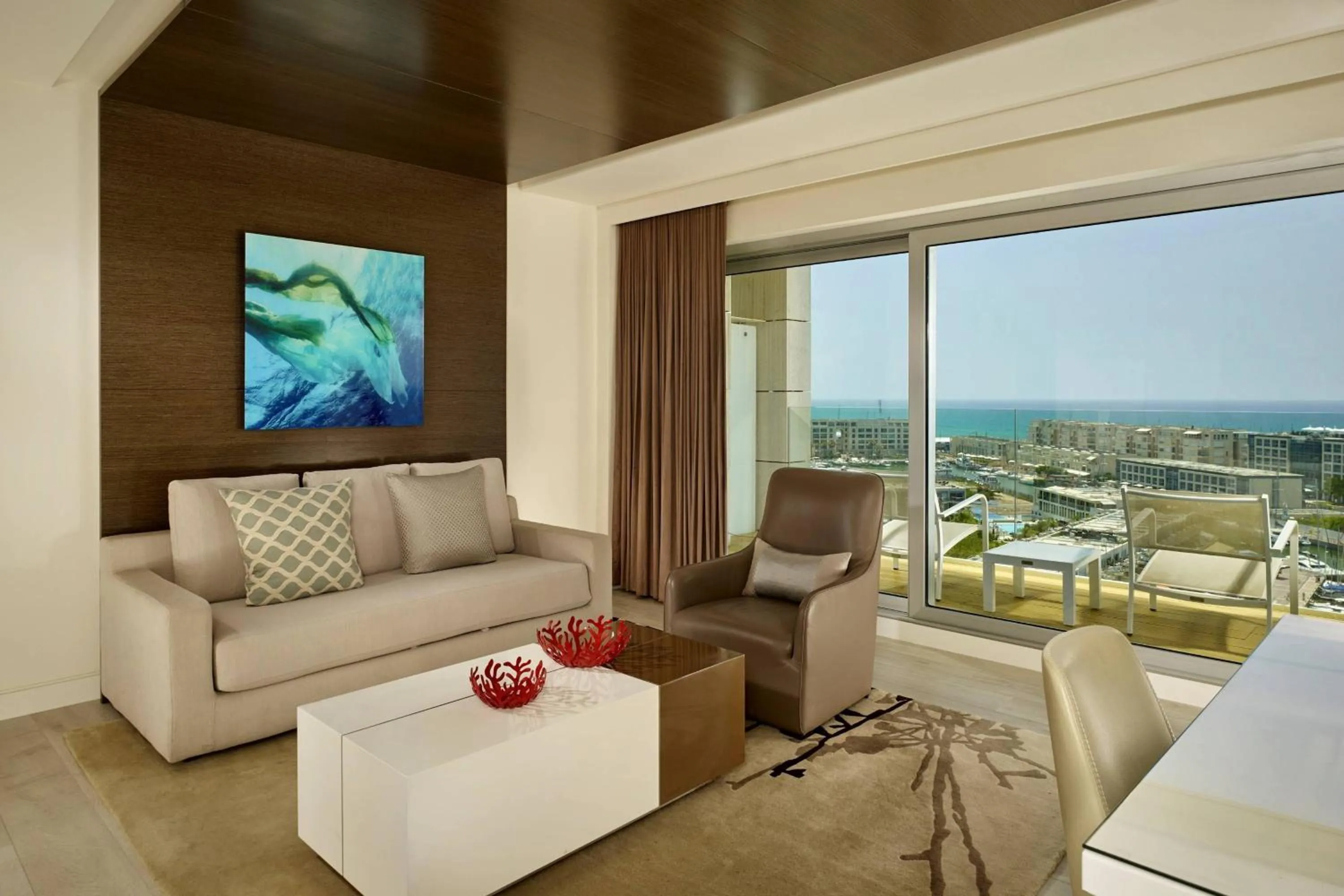 Living room in The Ritz-Carlton, Herzliya