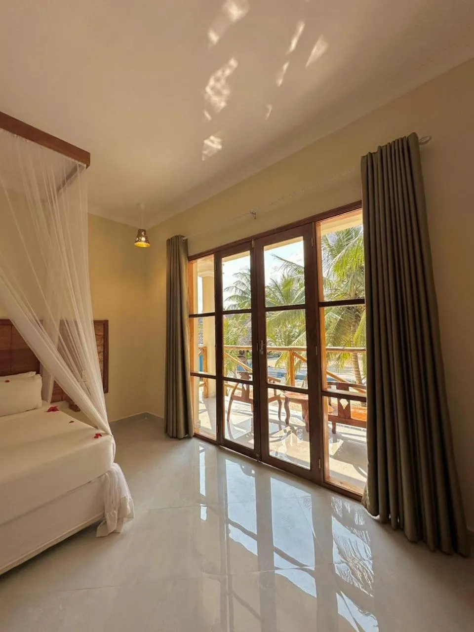 Balcony/Terrace, Bed in Sunset Kendwa Beach Hotel