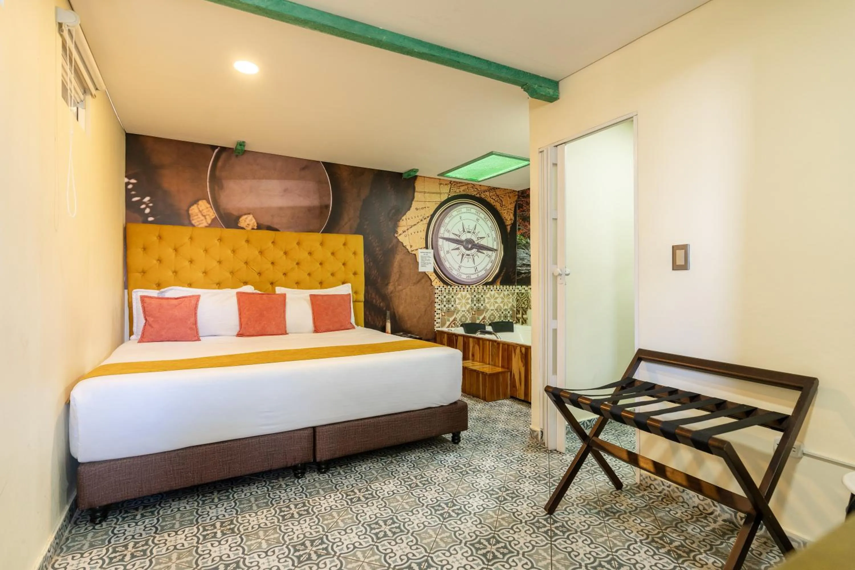 Bed in Hotel Casa Antigua