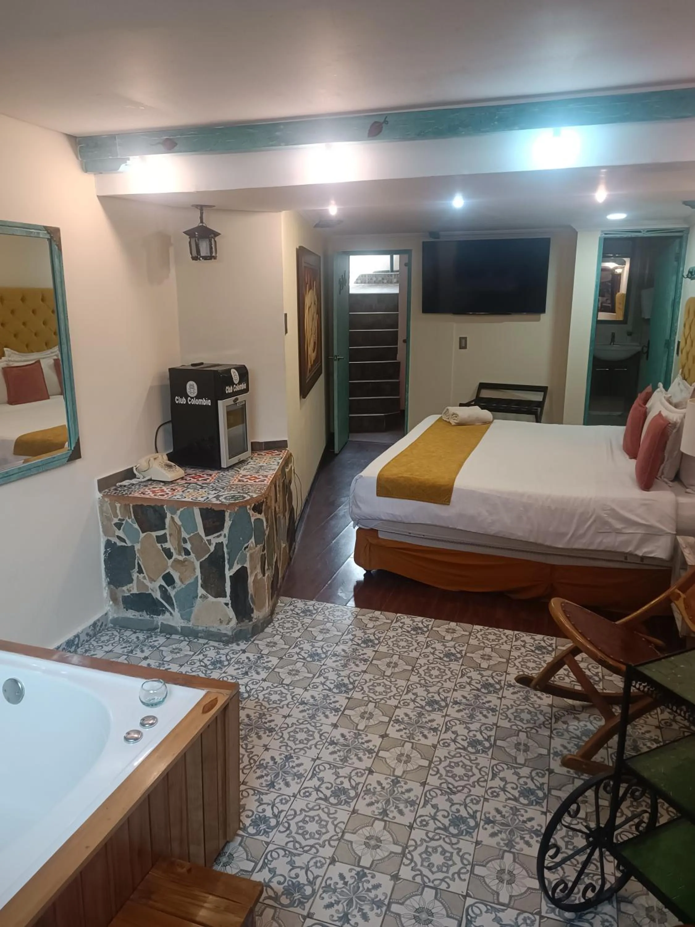 Bed in Hotel Casa Antigua