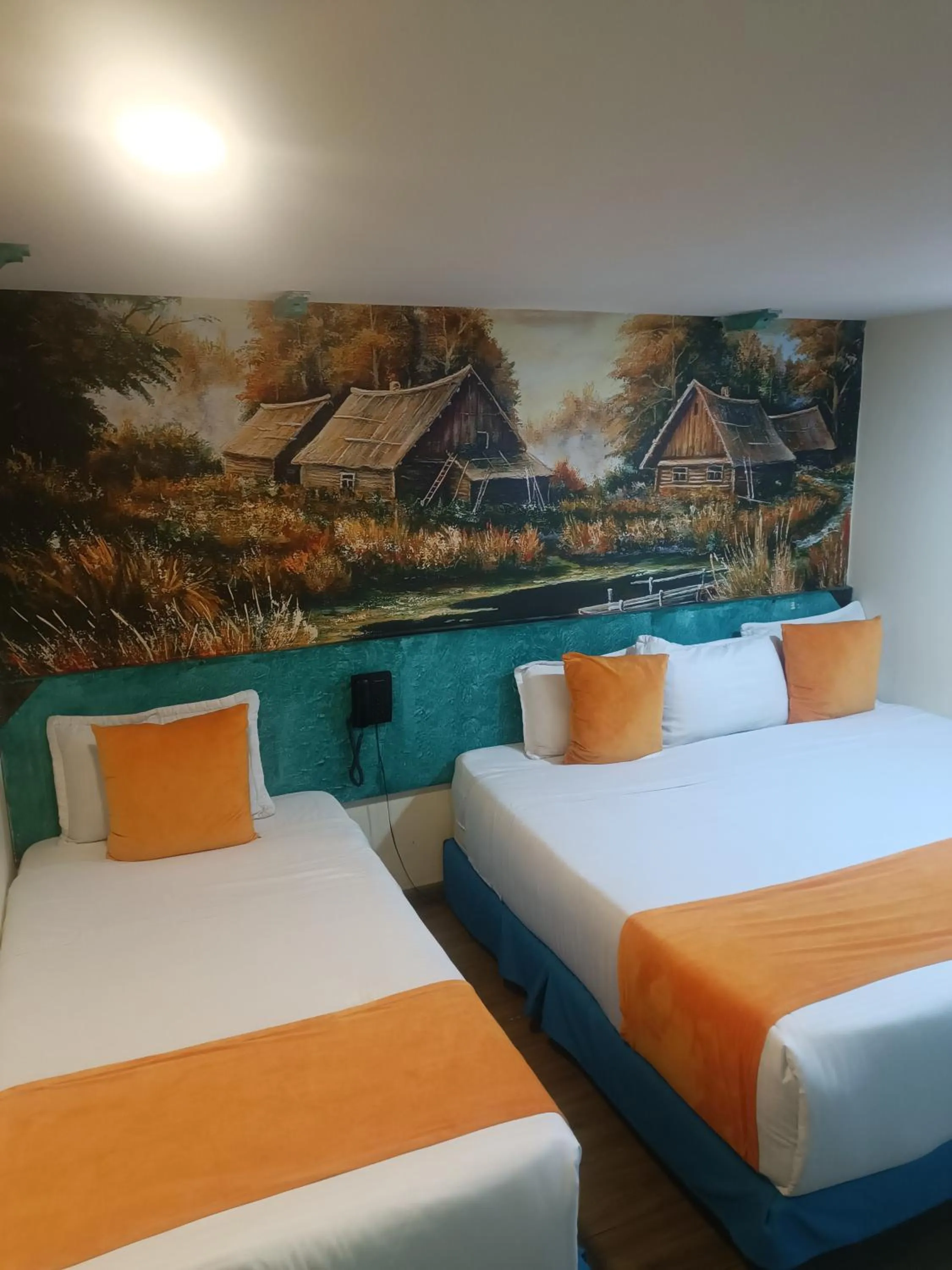 Bed in Hotel Casa Antigua