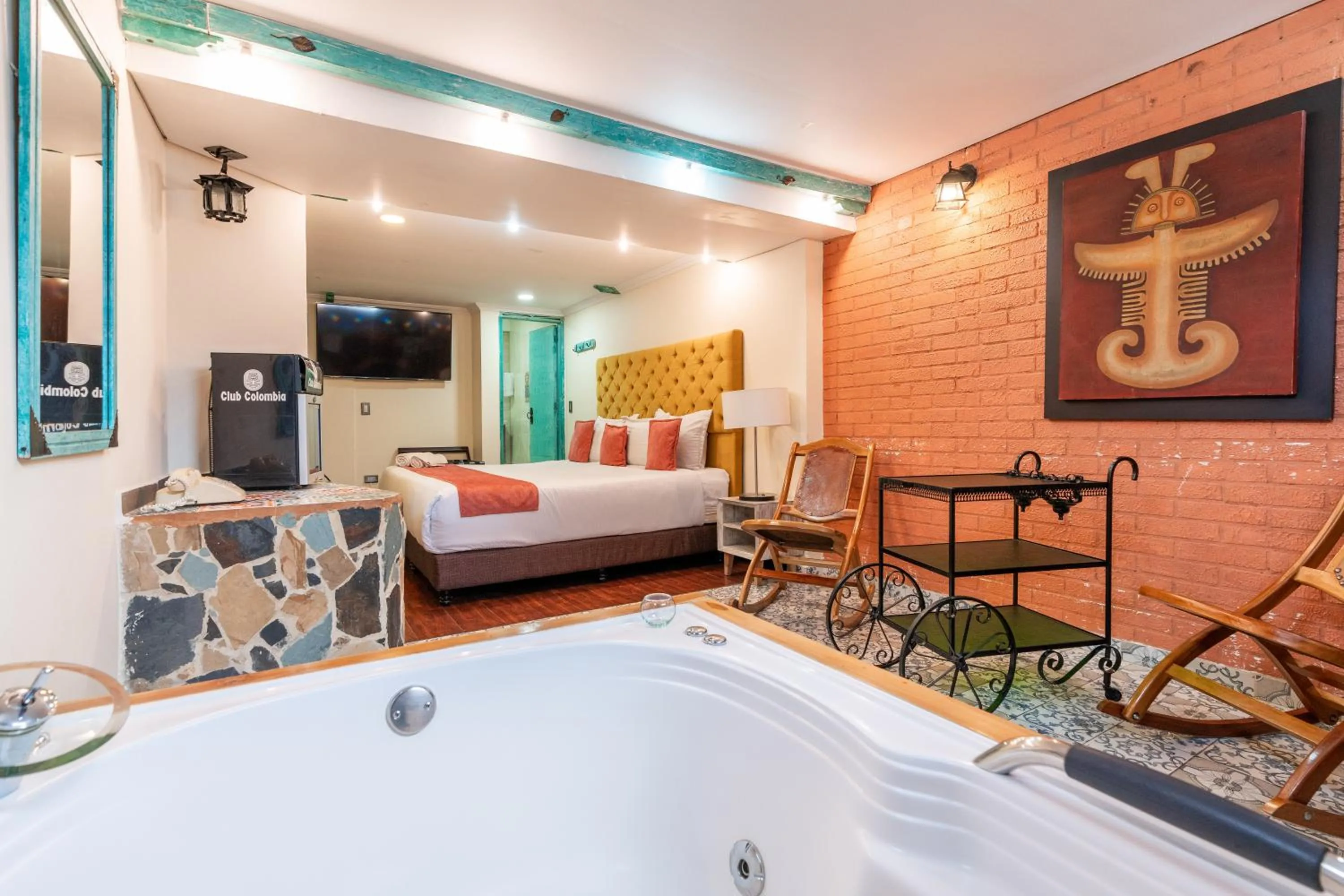 Bed in Hotel Casa Antigua