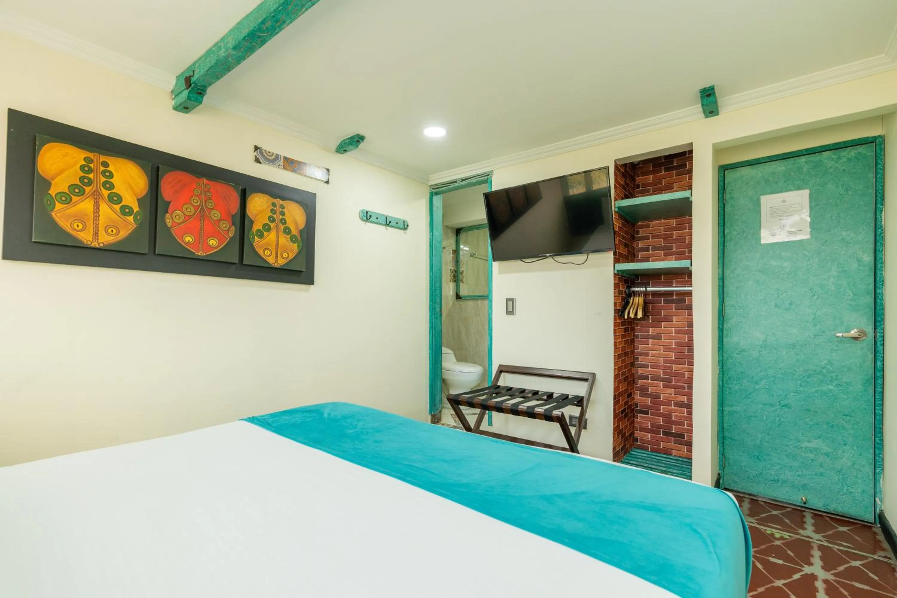 Bed in Hotel Casa Antigua