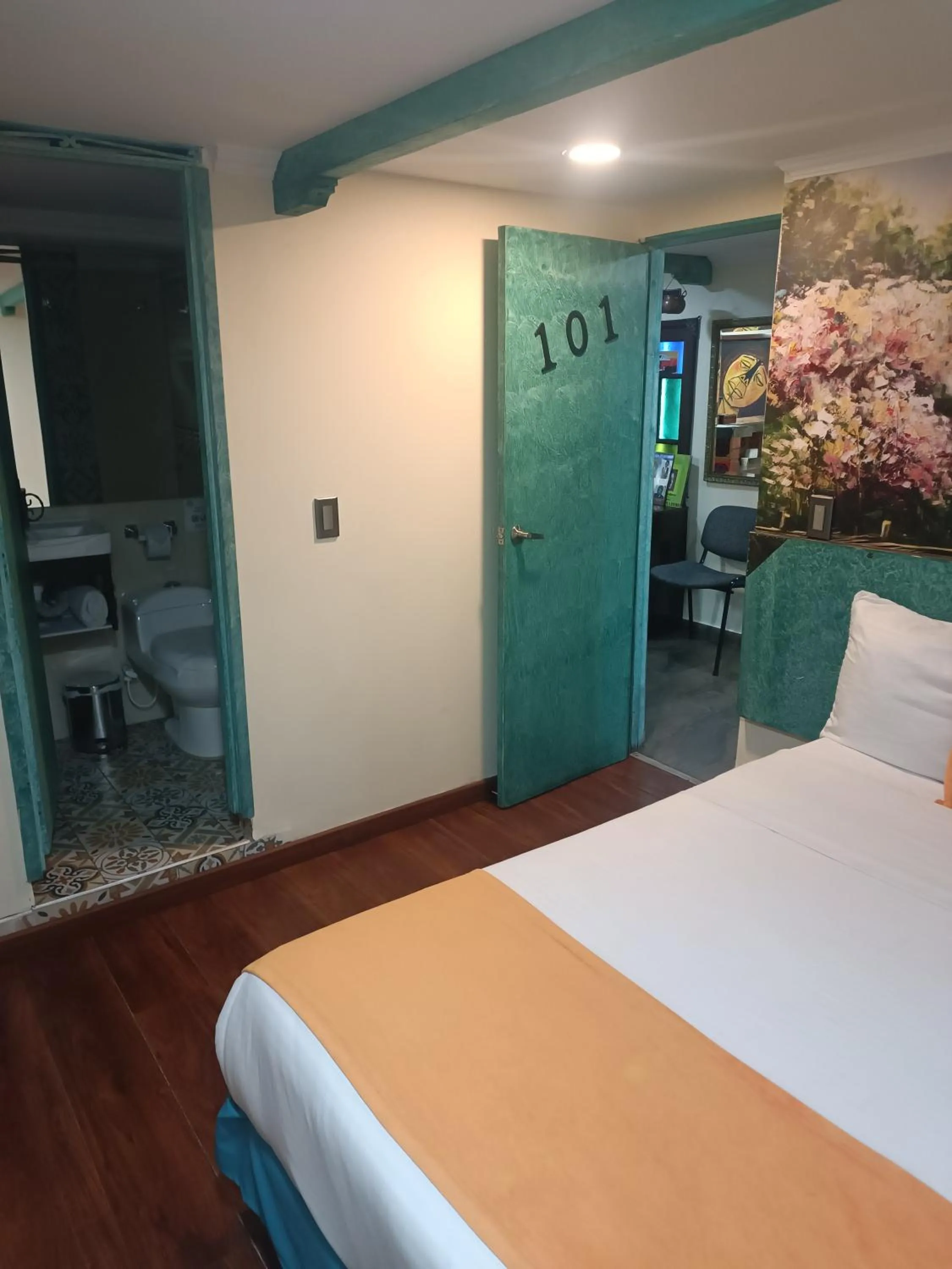 Bed in Hotel Casa Antigua