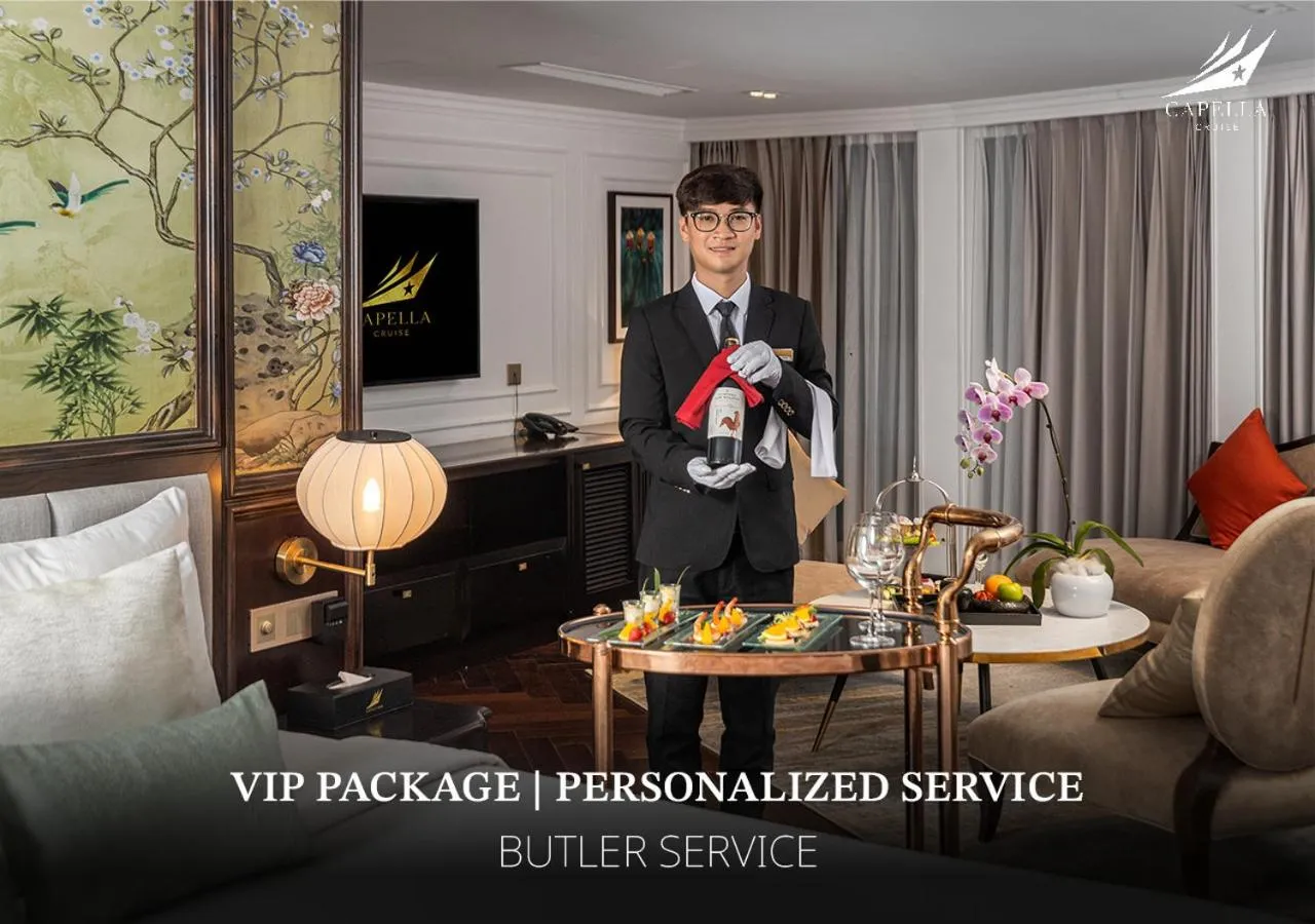 room service in Halong Capella Cruise - Member of Lyra cruise collection