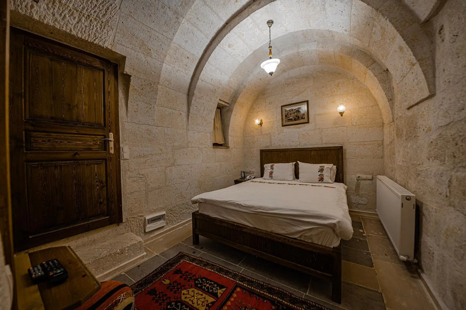 Bed in Konak Bezirhane Cave Otel