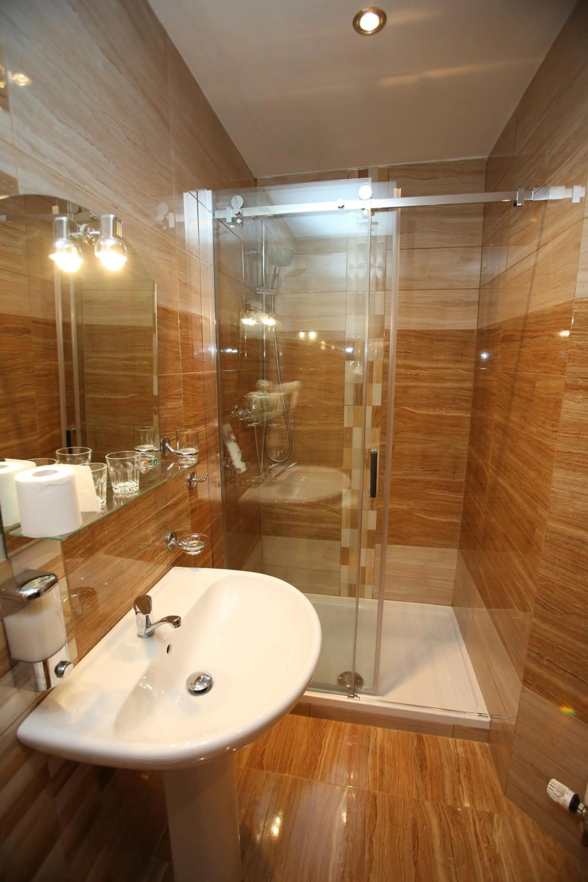 Shower in Hotel Jelinek