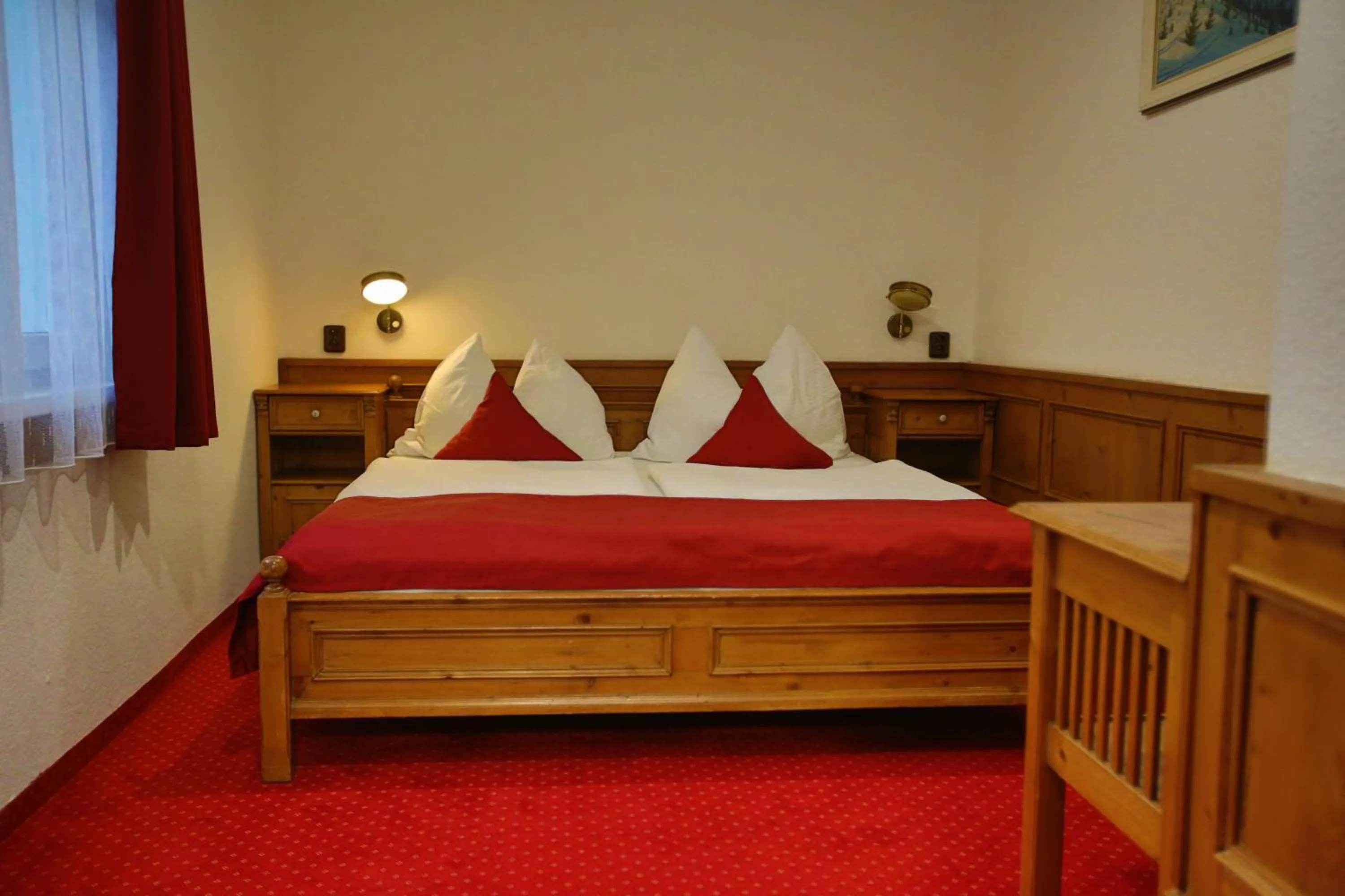Bed in Hotel Jelinek