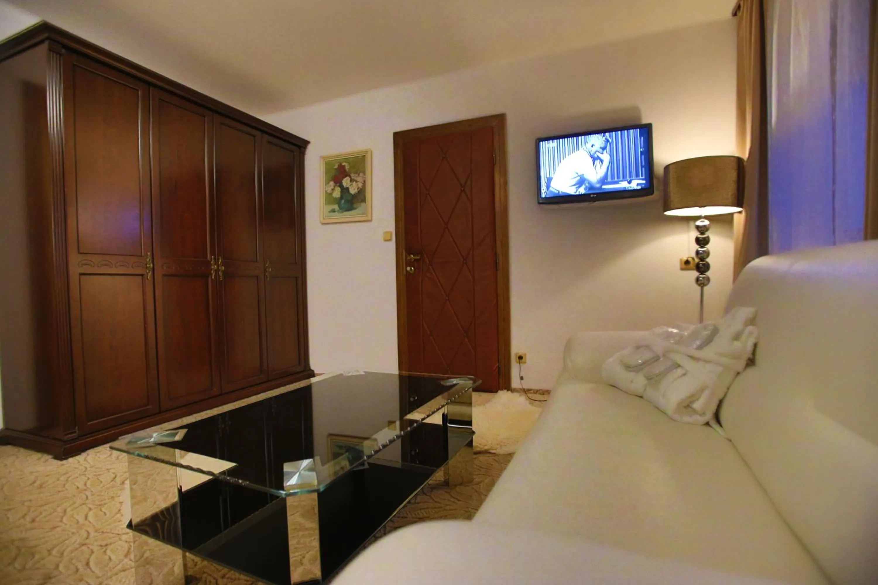 Communal lounge/ TV room in Hotel Jelinek