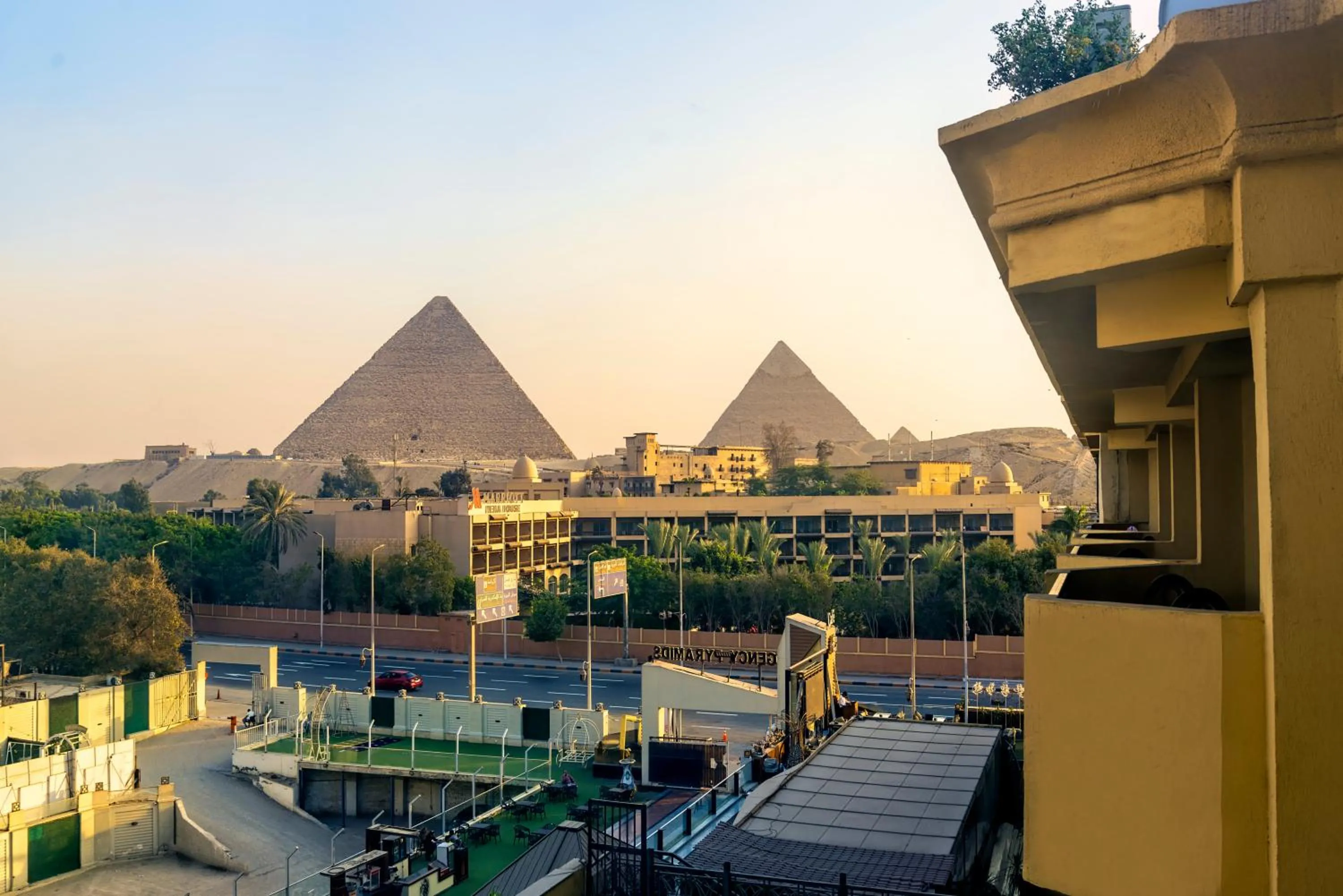 City view in Regency Pyramids Hotel
