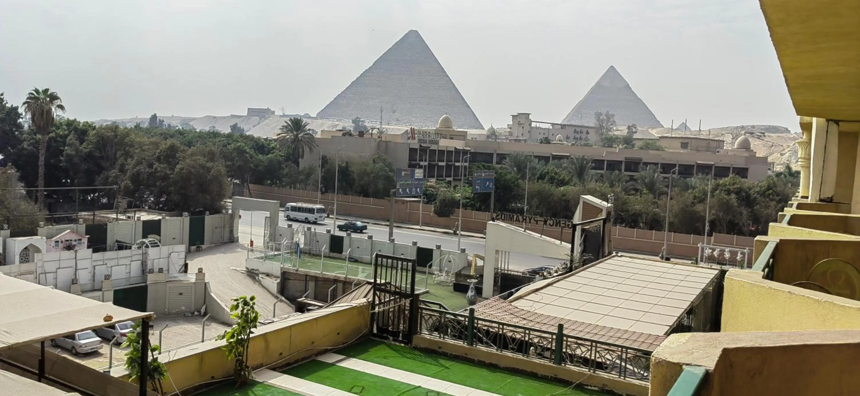 City view in Regency Pyramids Hotel