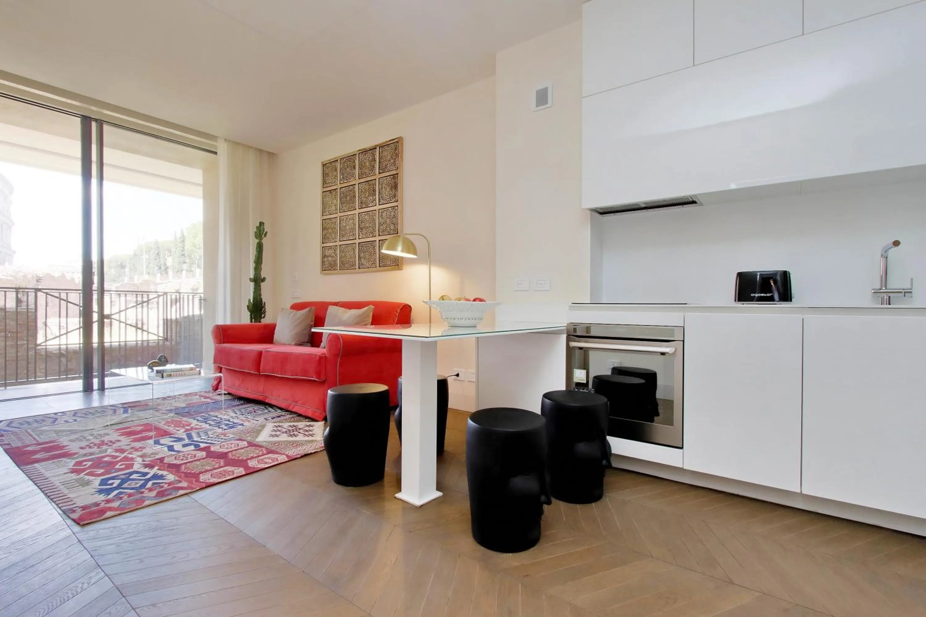 Kitchen or kitchenette, Bed in Luxury Domus Apartment 1