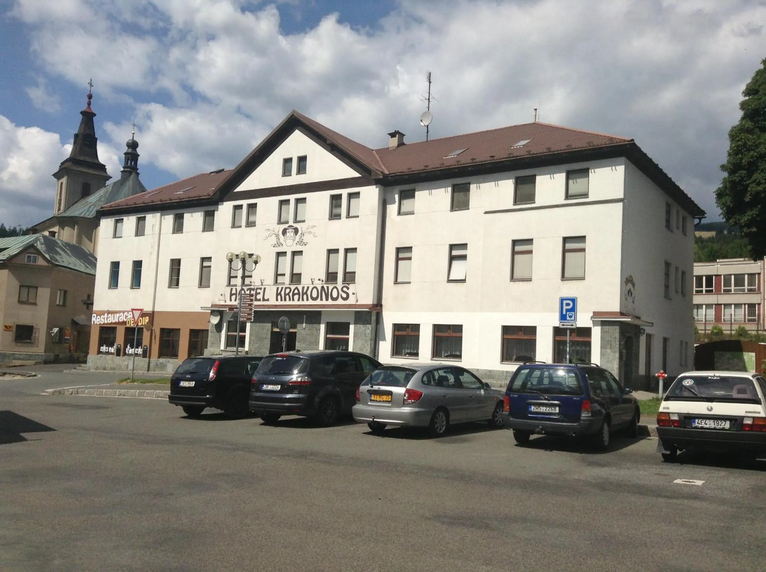 Facade/entrance in Hotel Krakonos