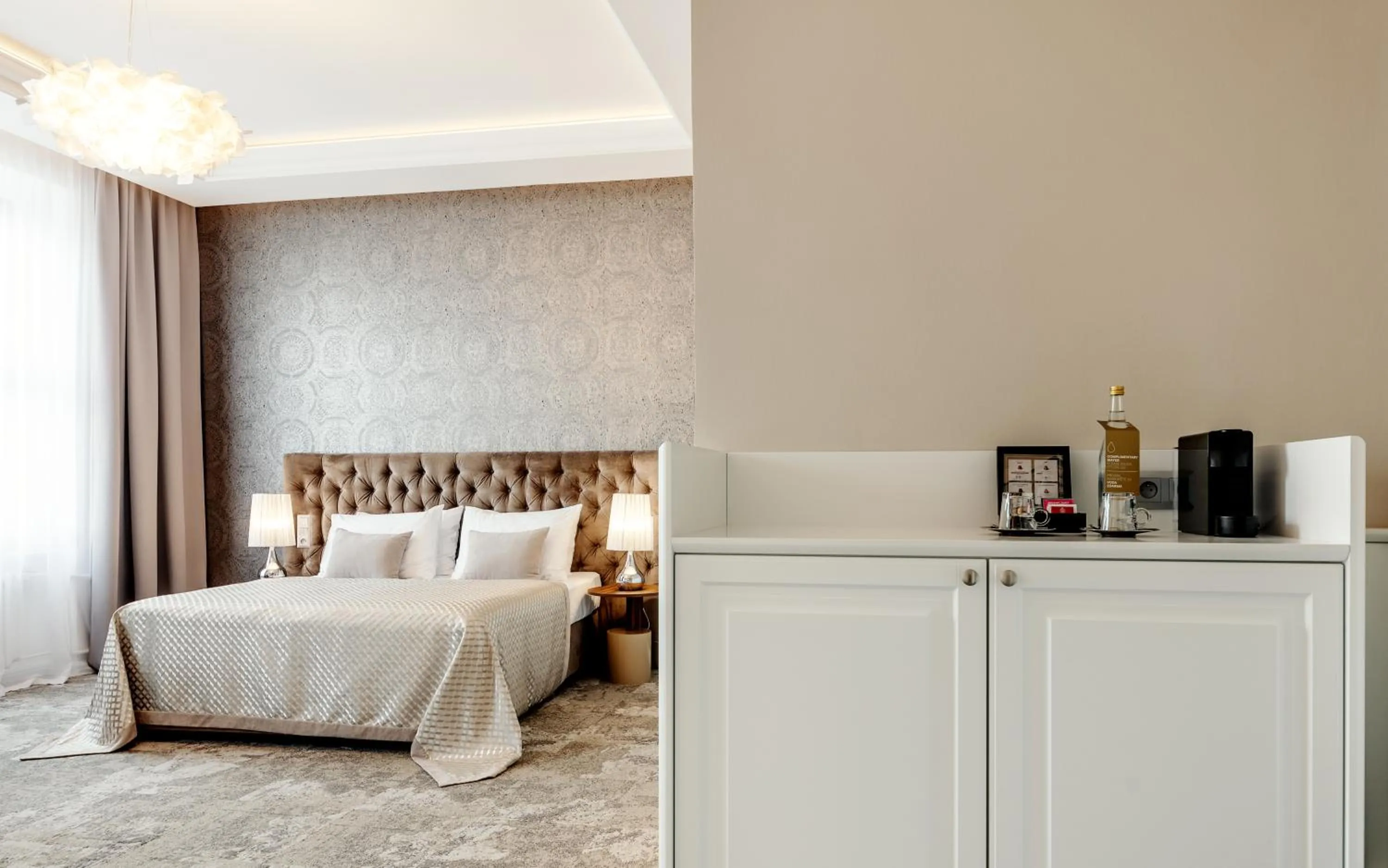 Bed in Grandhotel Brno