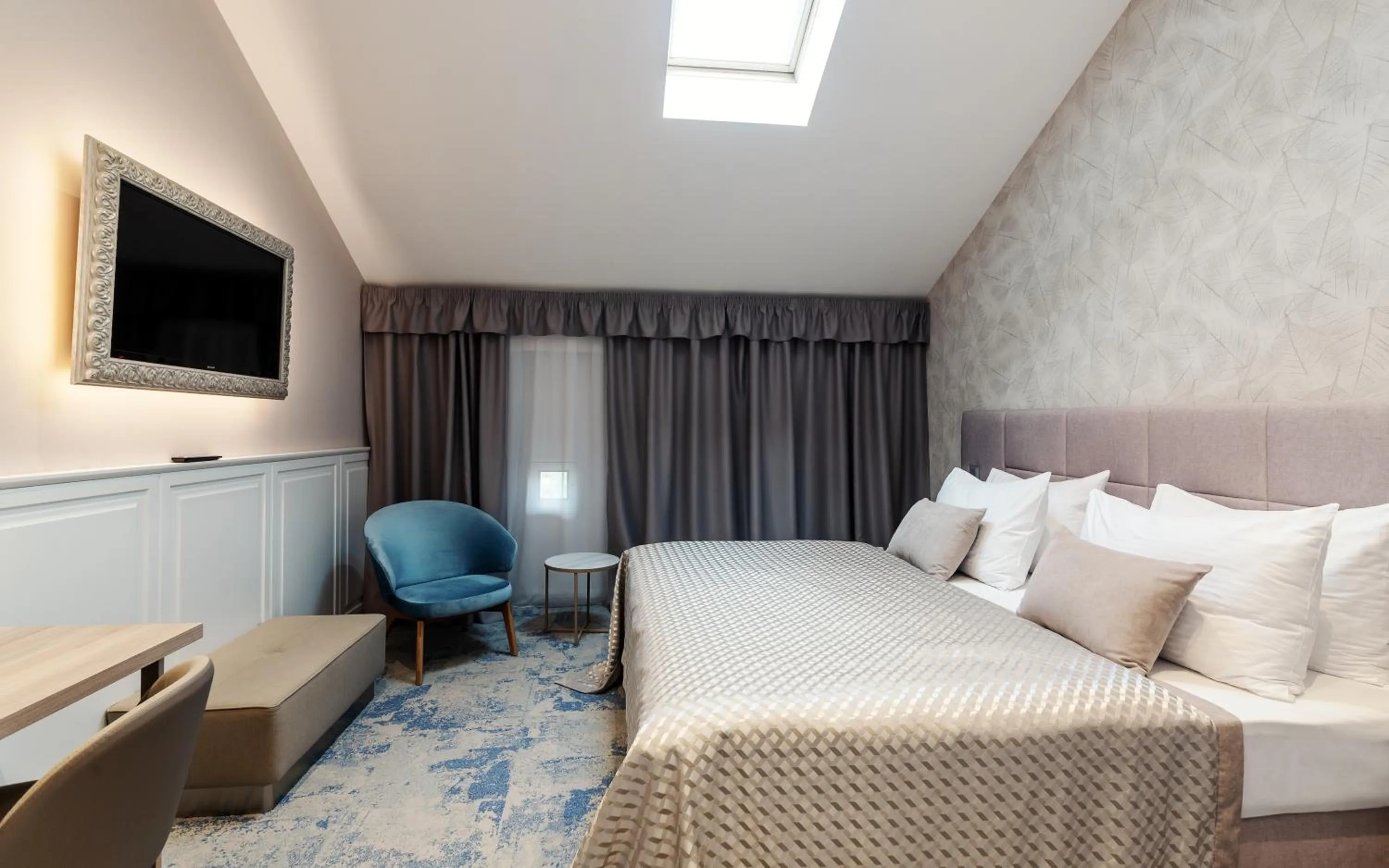 Bed in Grandhotel Brno