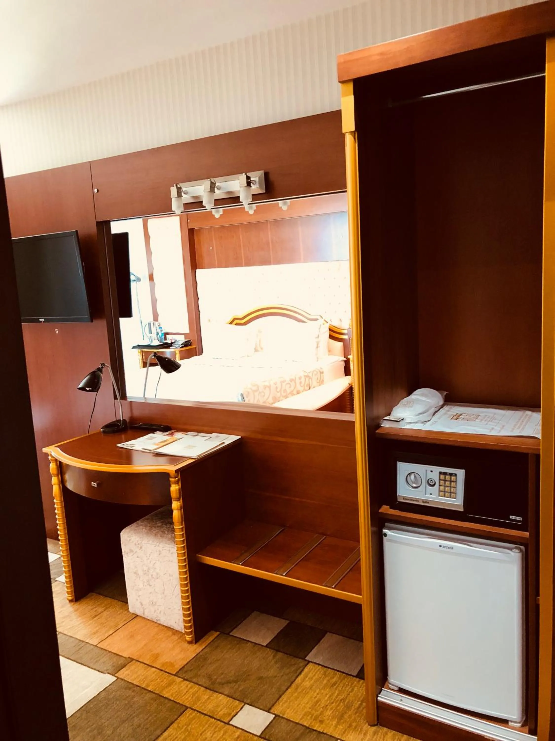 Bed in Grand Amisos Hotel