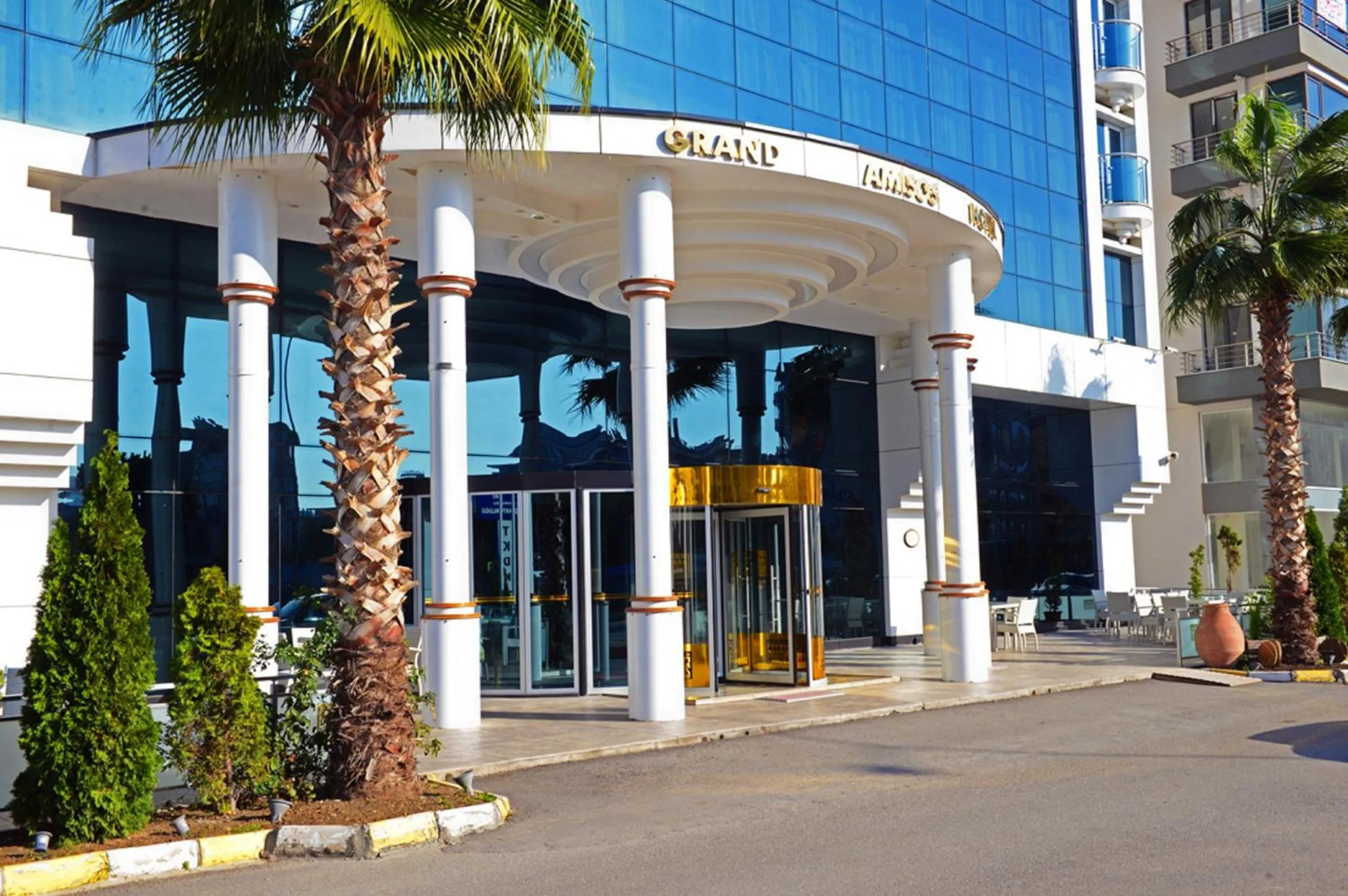 Facade/entrance in Grand Amisos Hotel